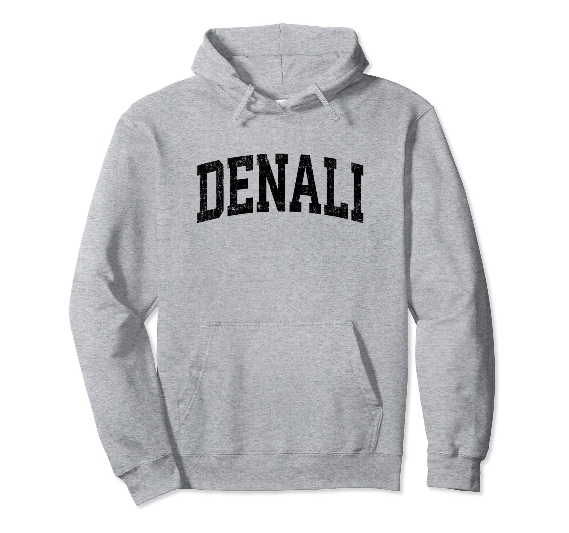 Denali National Park Alaska Athletic Hoodie - Minimalist Print Men Women - T-Shirt, Sweatshirt, Hoodie