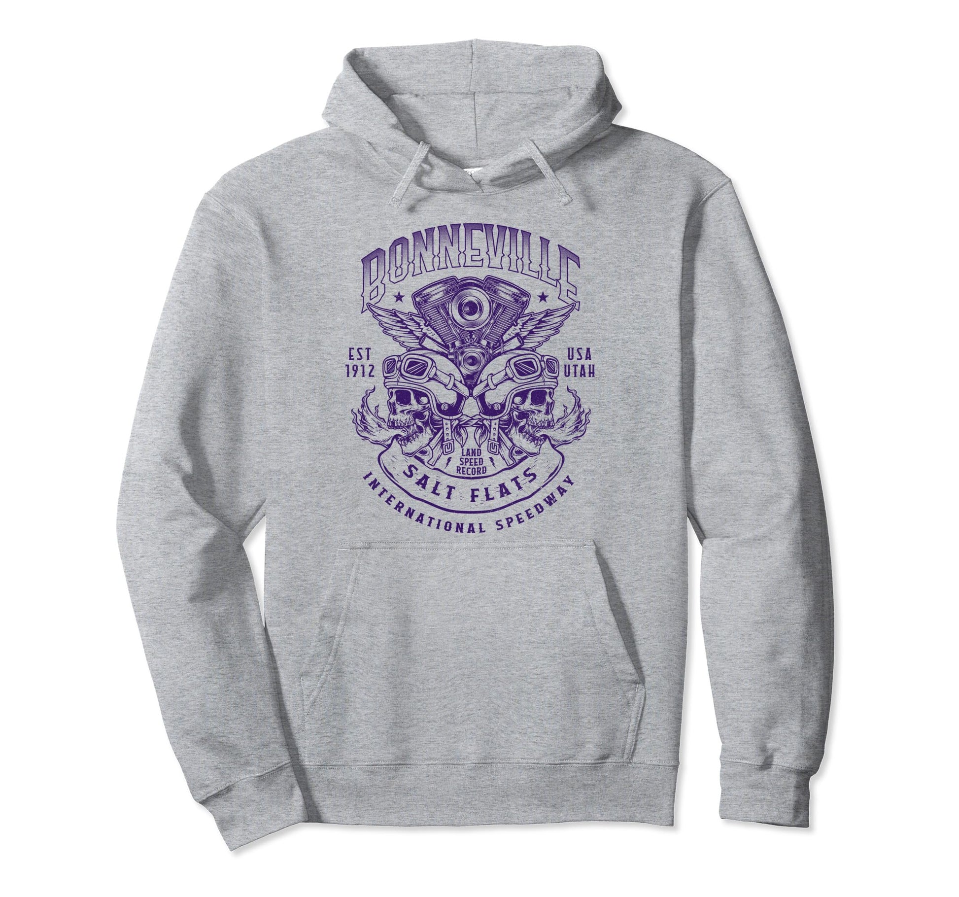 Bonneville Salt Flats Motorcycle Hoodie - Casual Everyday Wear Unisex - T-Shirt, Sweatshirt, Hoodie