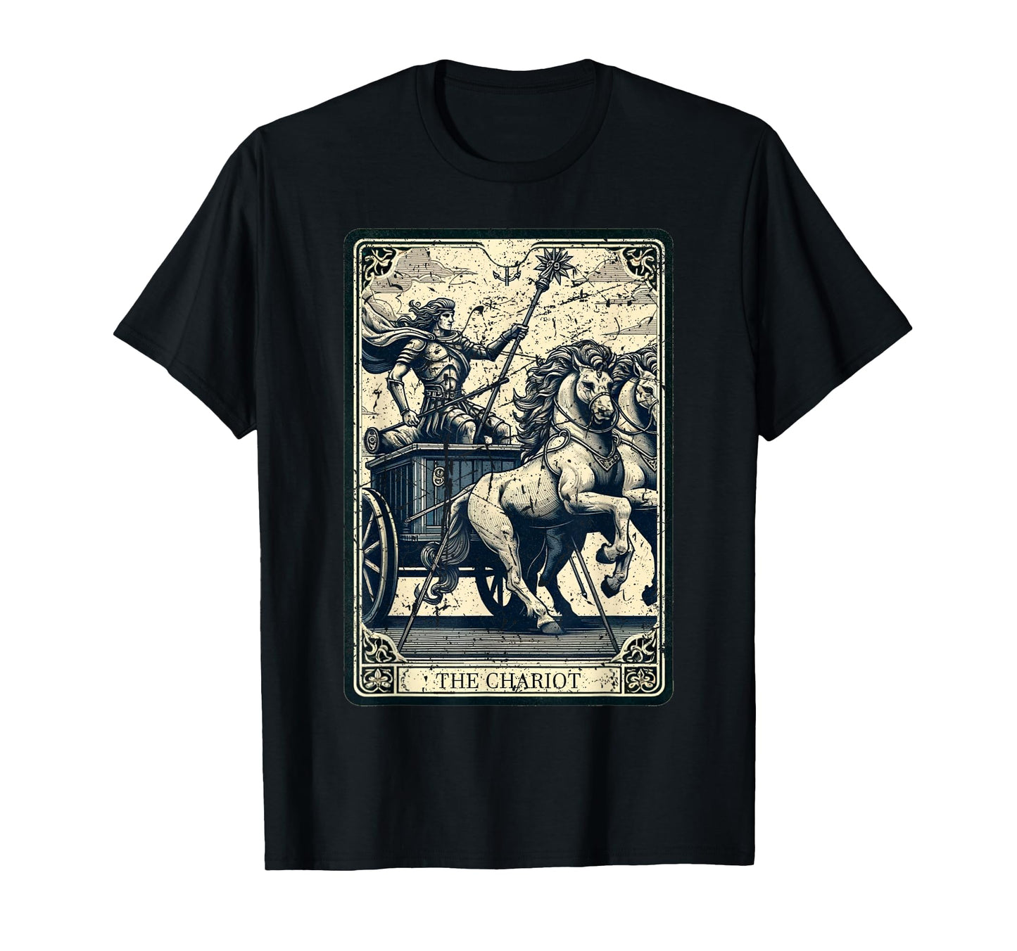 Distressed Tarot Card Art T-Shirt - Custom Art Print Unisex - T-Shirt, Sweatshirt, Hoodie