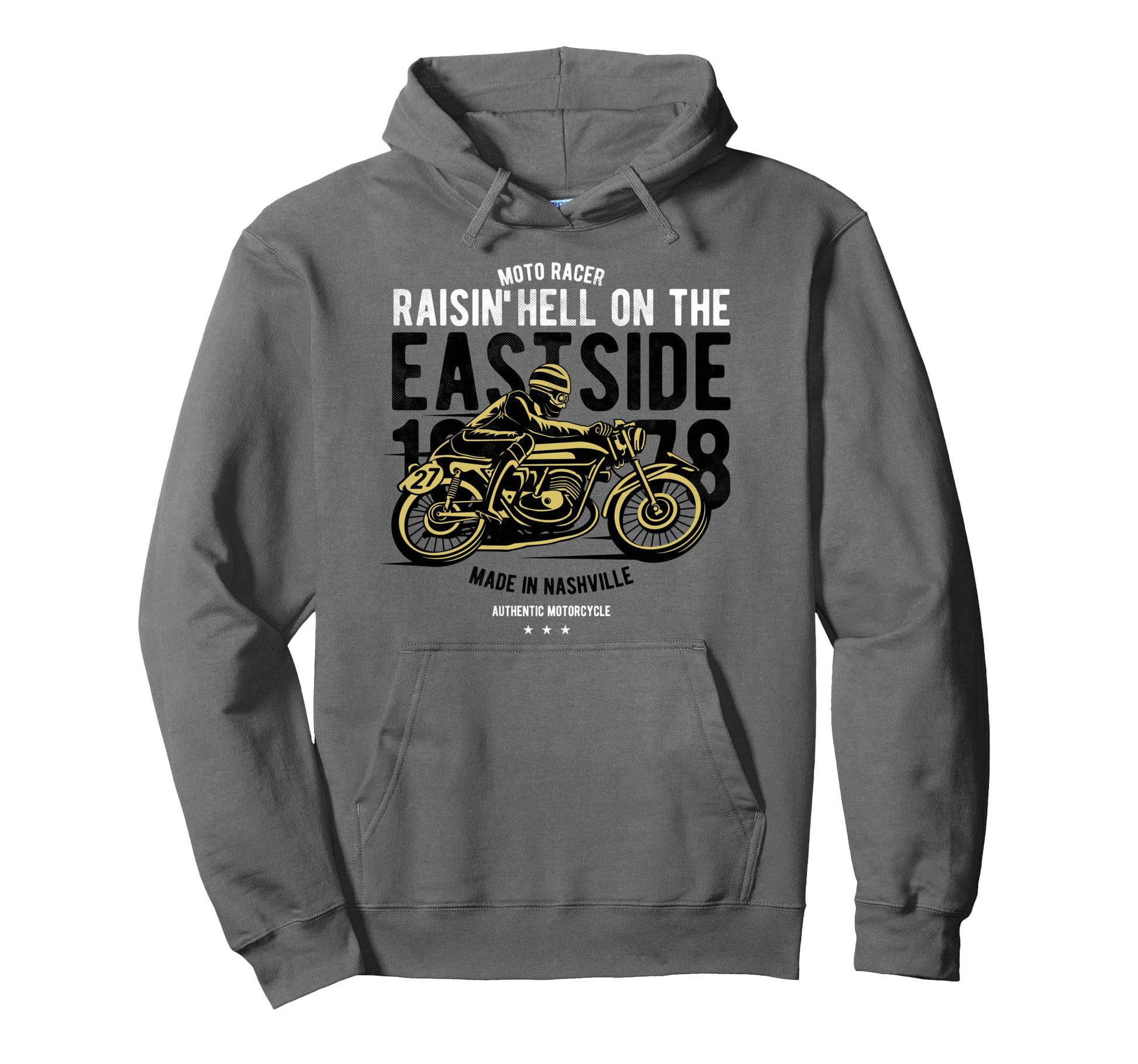 Motorcycle Racer Biker Hoodie - Aesthetic Graphic for Adults - T-Shirt, Sweatshirt, Hoodie