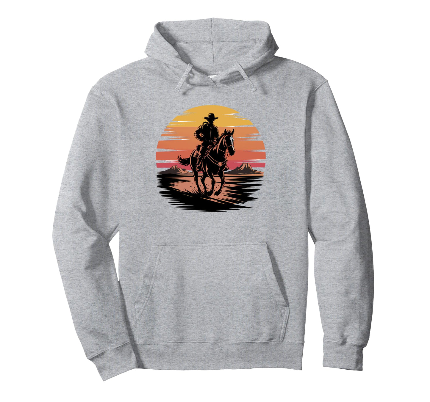Cowboy Rodeo Bucking Horse Riding Hoodie - Streetwear Style Unisex - T-Shirt, Sweatshirt, Hoodie