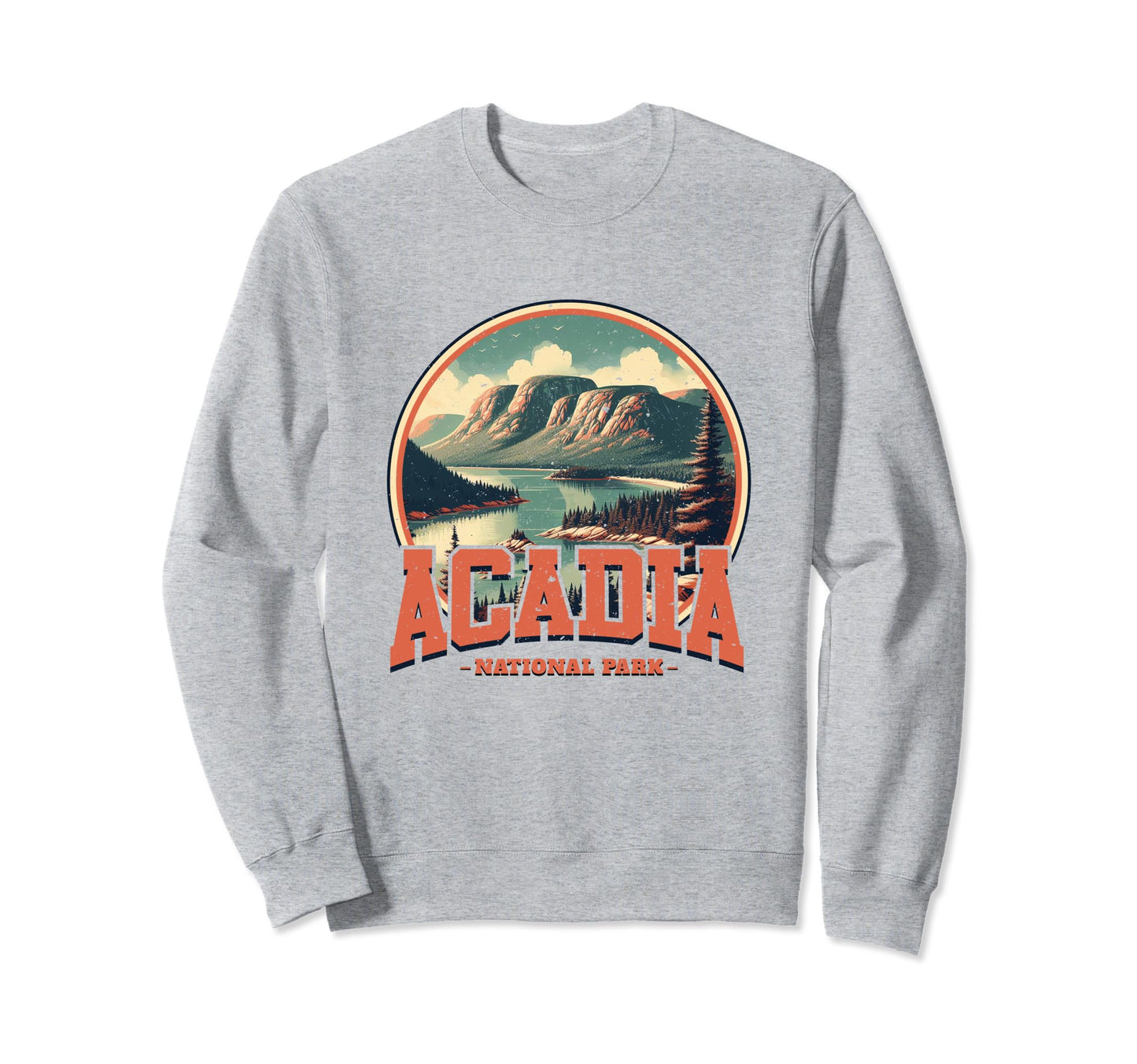 Acadia National Park Sports Text Sweatshirt - Casual Everyday Wear Unisex - T-Shirt, Sweatshirt, Hoodie