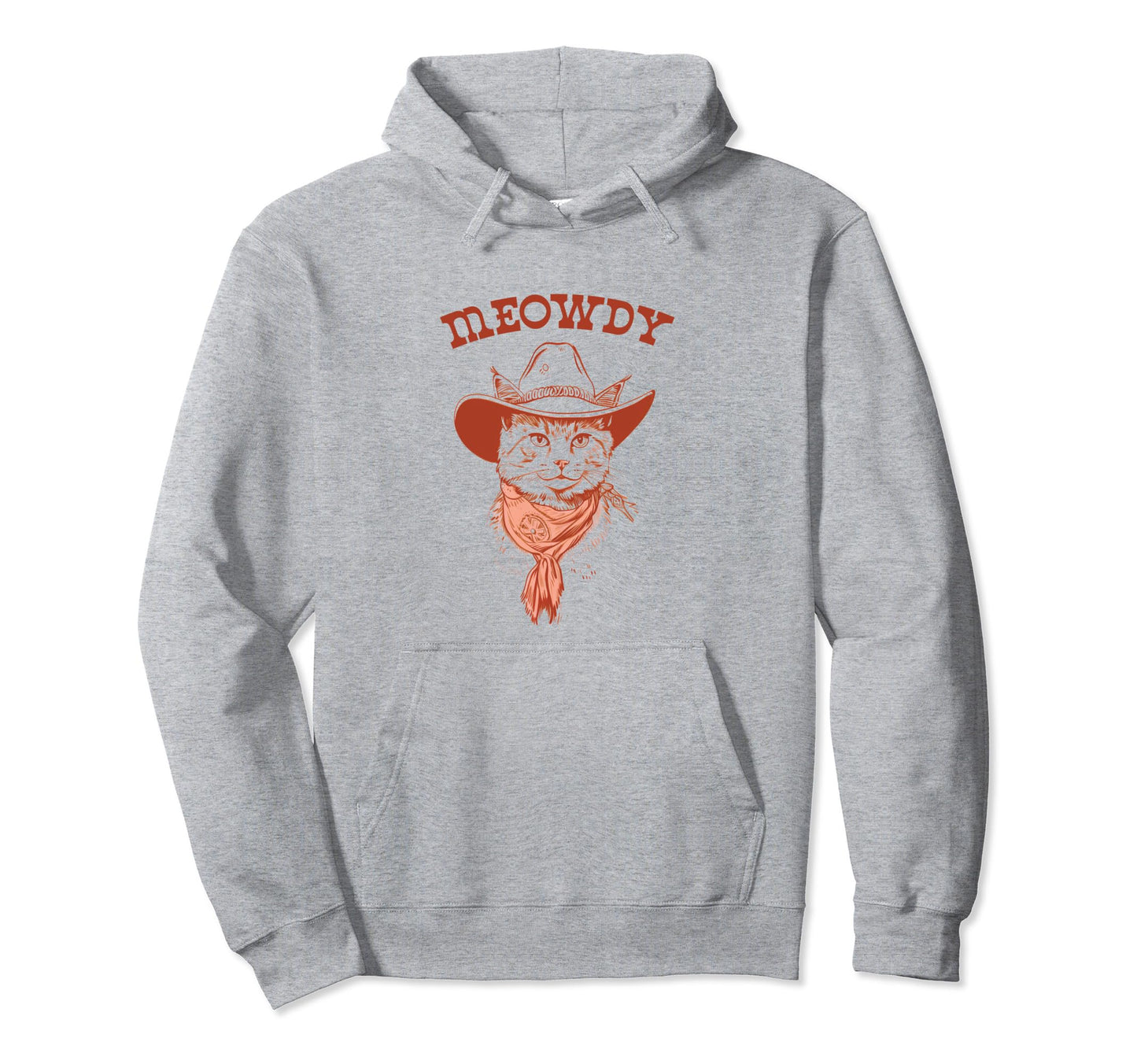 Meowdy Funny Country Music Cat Cowgirl Hoodie - Custom Art Print Unisex - T-Shirt, Sweatshirt, Hoodie