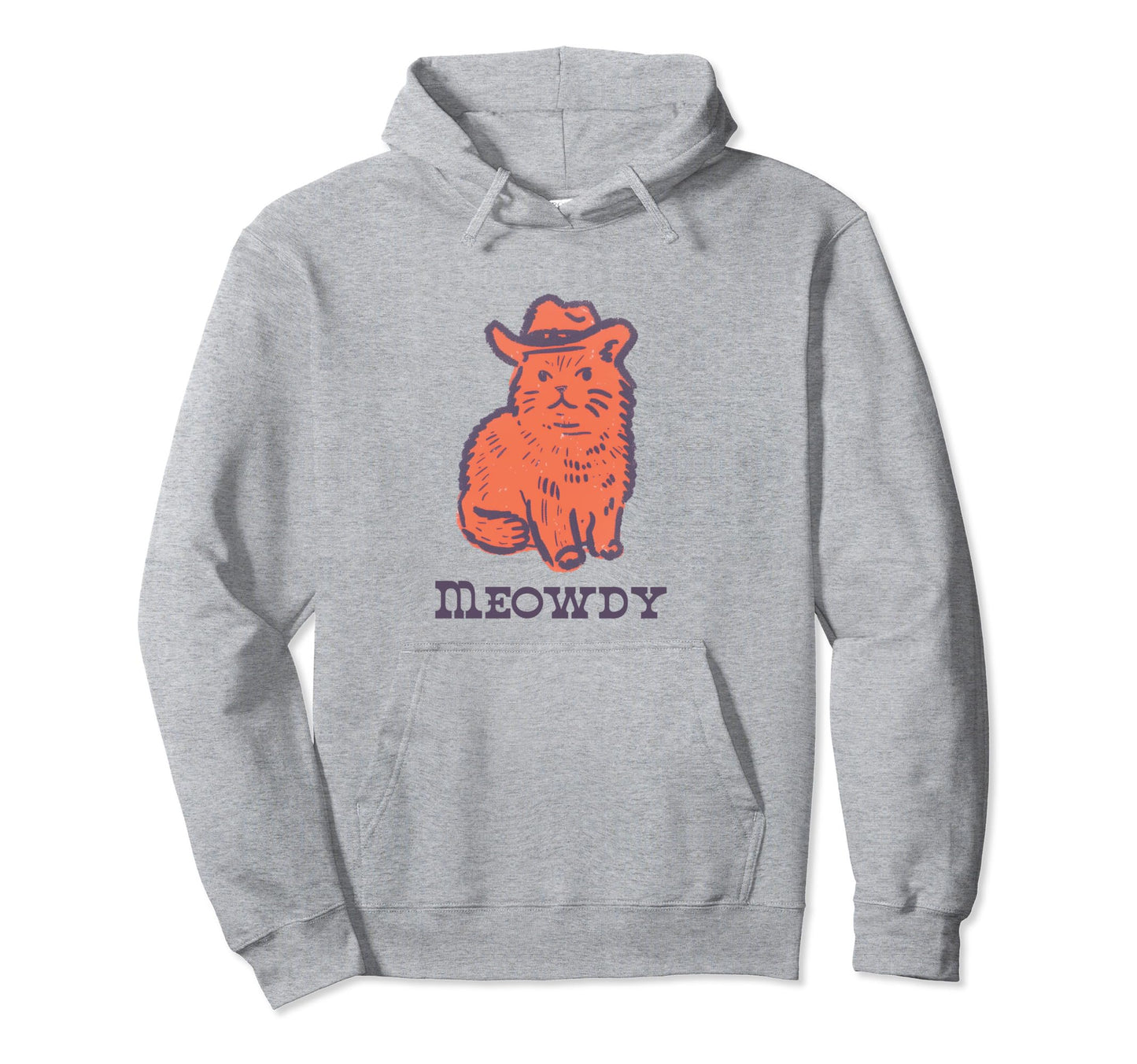 Meowdy Funny Country Music Cat Cowgirl Hoodie - Unique Graphic Men Women - T-Shirt, Sweatshirt, Hoodie