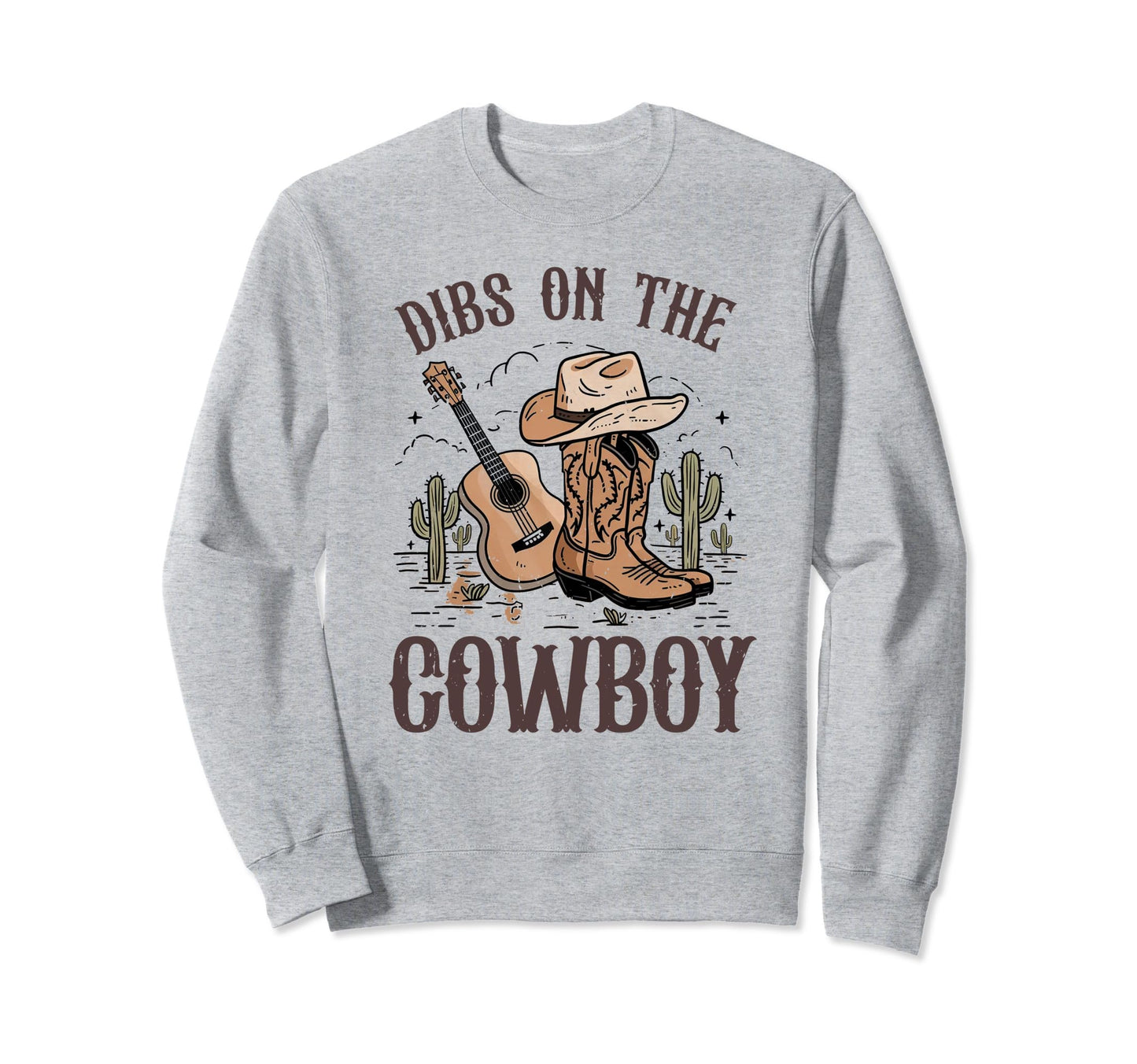 Dibs Cowboy Cowgirl Hat Western Sweatshirt - Streetwear Style for Adults - T-Shirt, Sweatshirt, Hoodie