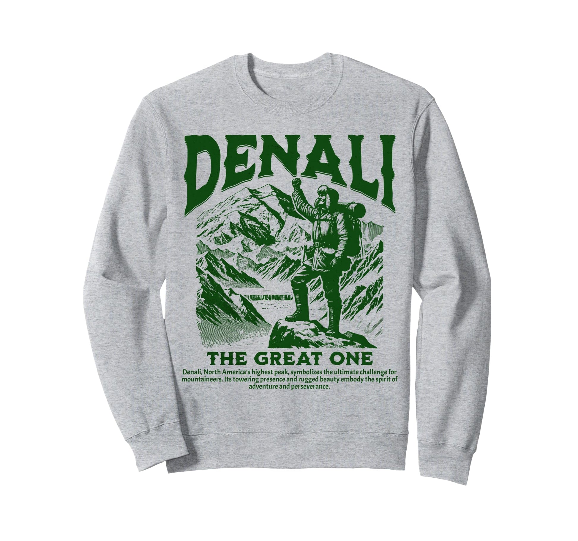 Outdoors Denali National Park Sweatshirt - Custom Art Print for Adults - T-Shirt, Sweatshirt, Hoodie