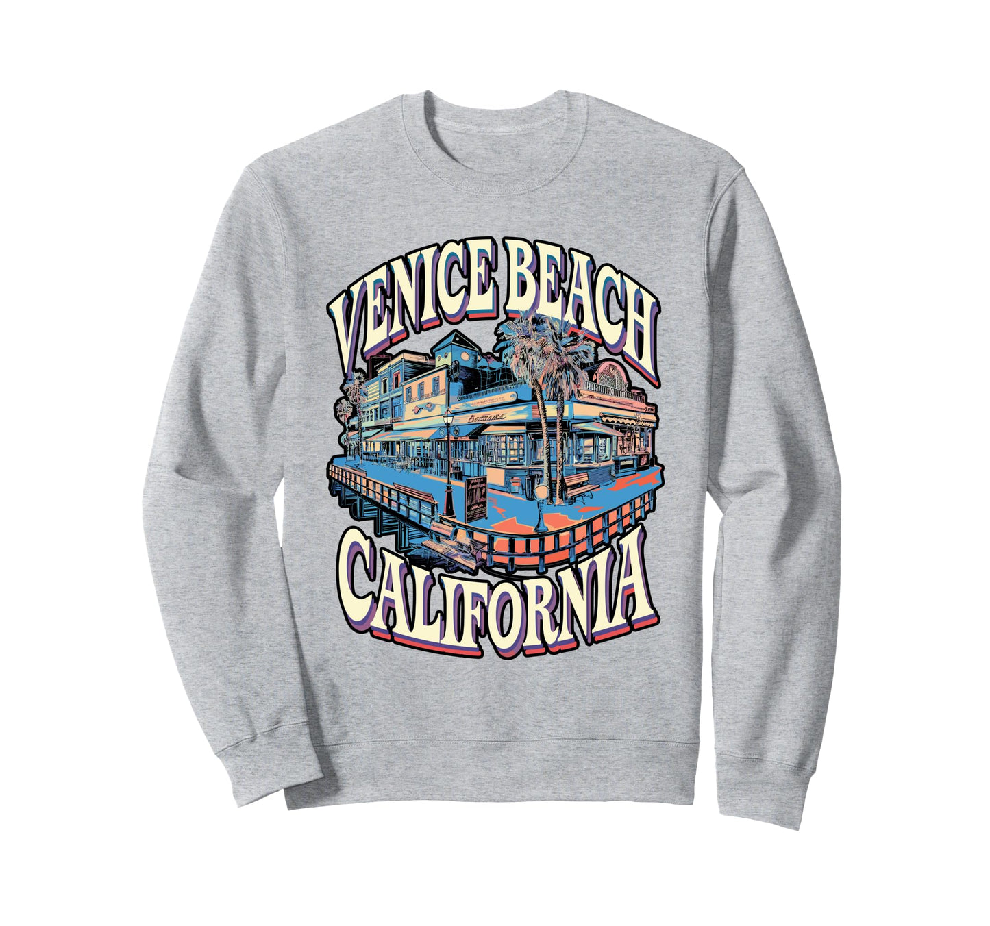 Venice Beach West Coast Logo Sweatshirt - Graphic Print Men Women - T-Shirt, Sweatshirt, Hoodie