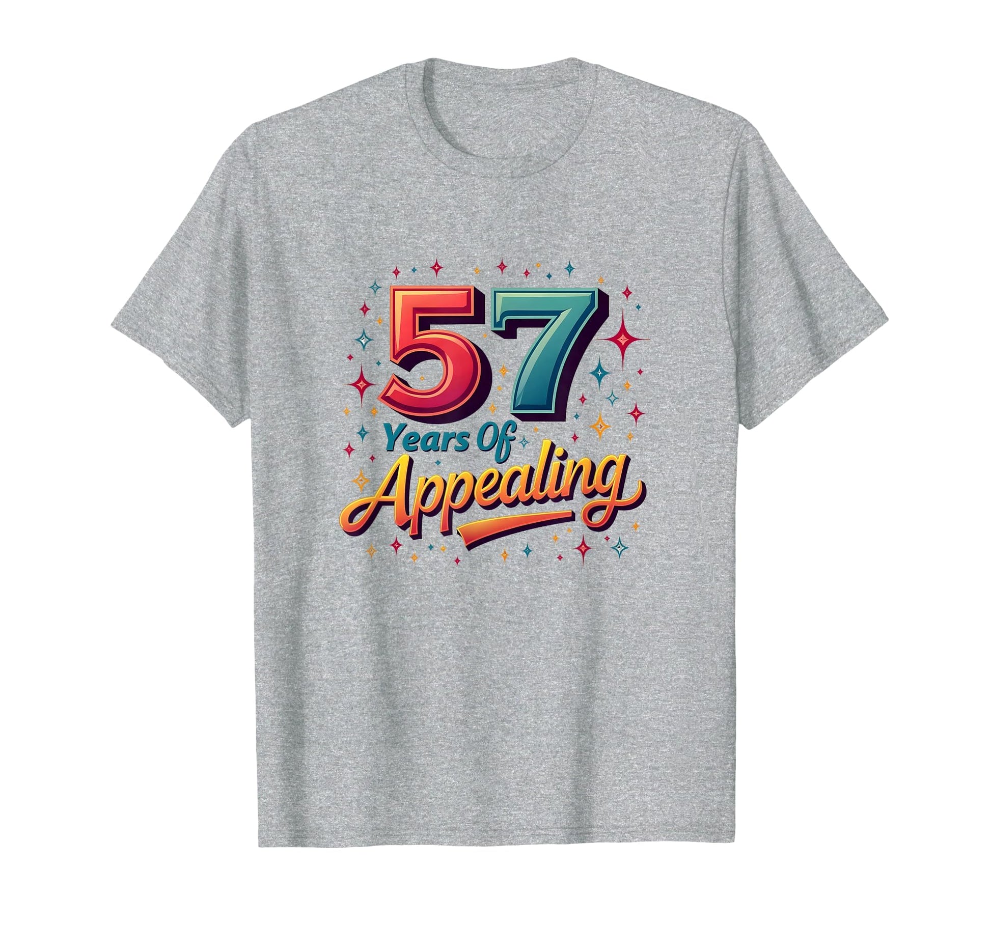57 Years Appealing Birthday Gift T-Shirt - Custom Art Print for Adults - T-Shirt, Sweatshirt, Hoodie