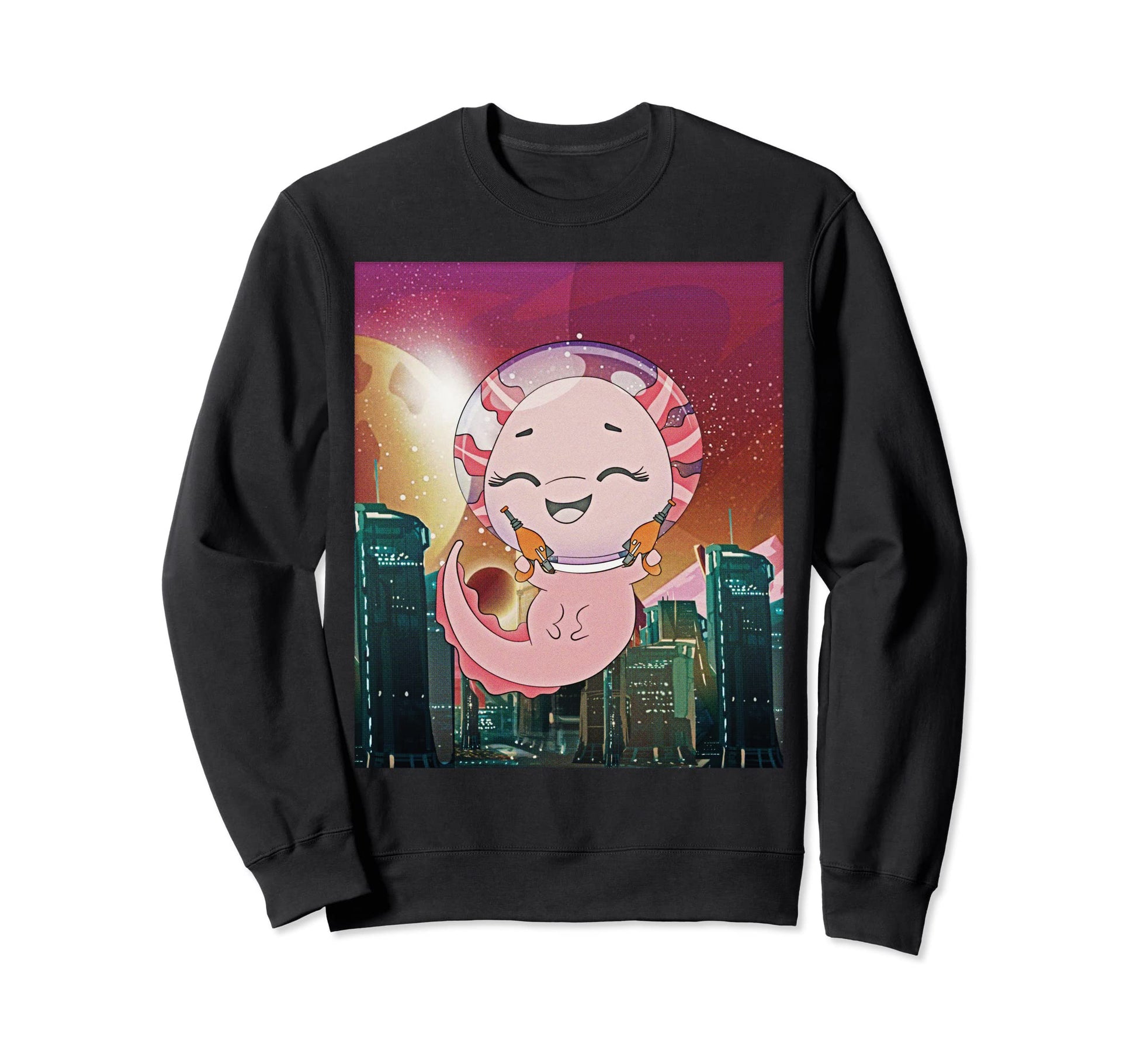 Atom Punk Aesthetic Vaporwave Sweatshirt - Fun Novelty Design for Adults - T-Shirt, Sweatshirt, Hoodie