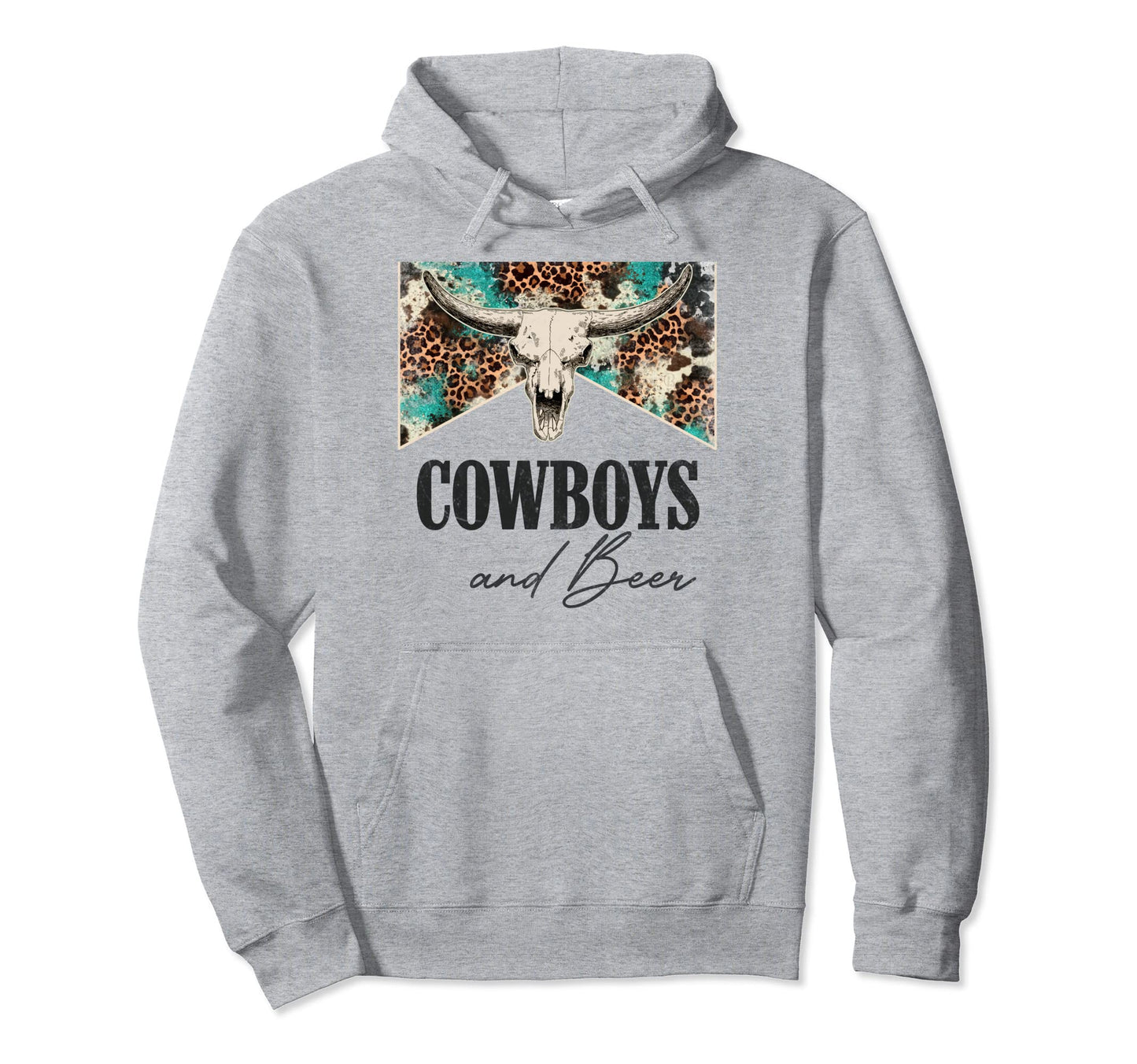 Leopard Western Life Country Bull Hoodie - Streetwear Style for Adults - T-Shirt, Sweatshirt, Hoodie