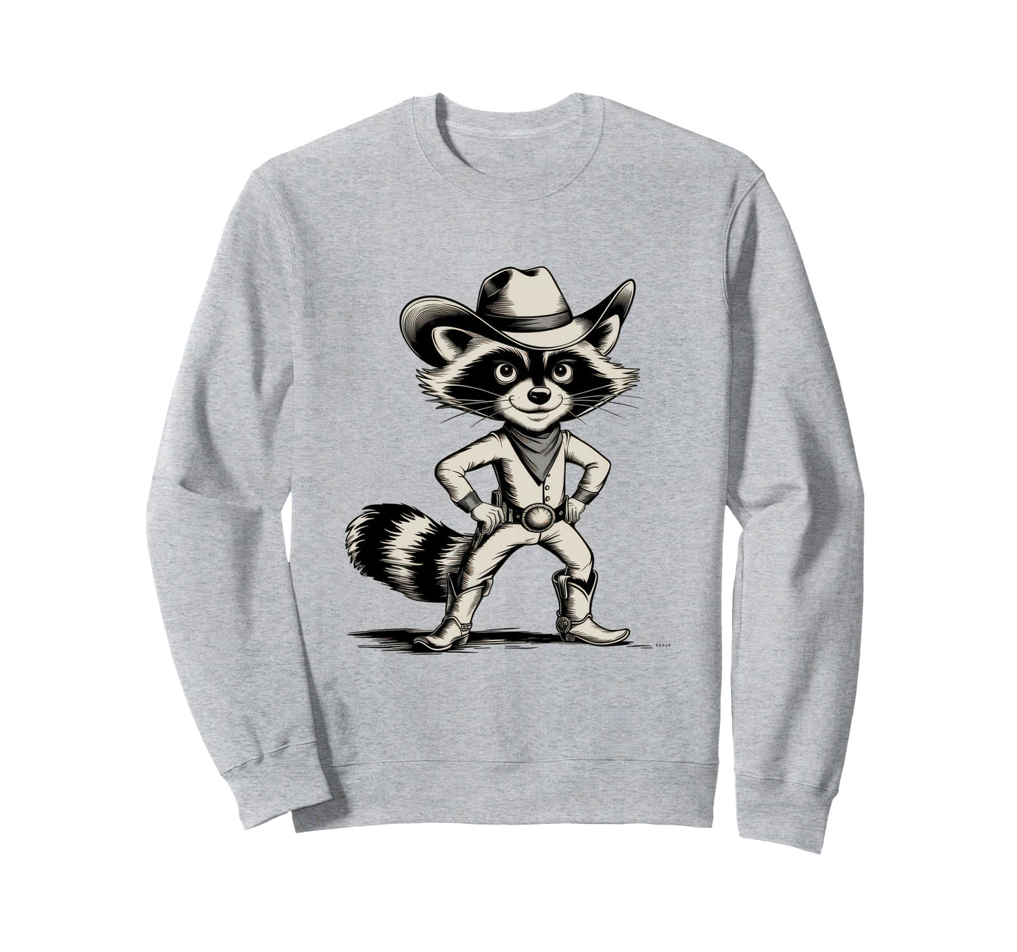 Raccoon 90S Country Music Western Sweatshirt - Unique Graphic Men Women - T-Shirt, Sweatshirt, Hoodie