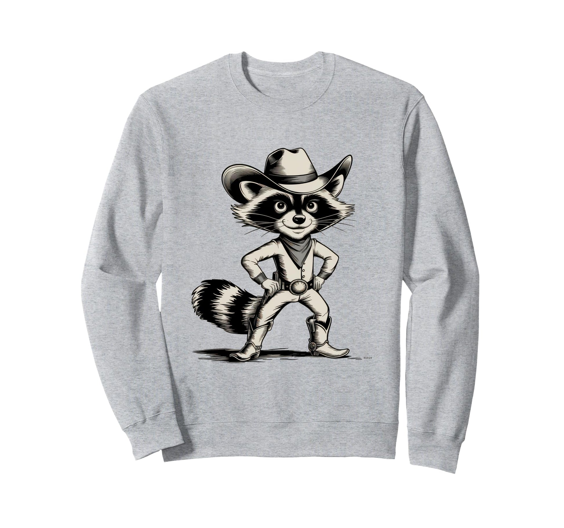 Raccoon 90S Country Music Western Sweatshirt - Unique Graphic Men Women - T-Shirt, Sweatshirt, Hoodie