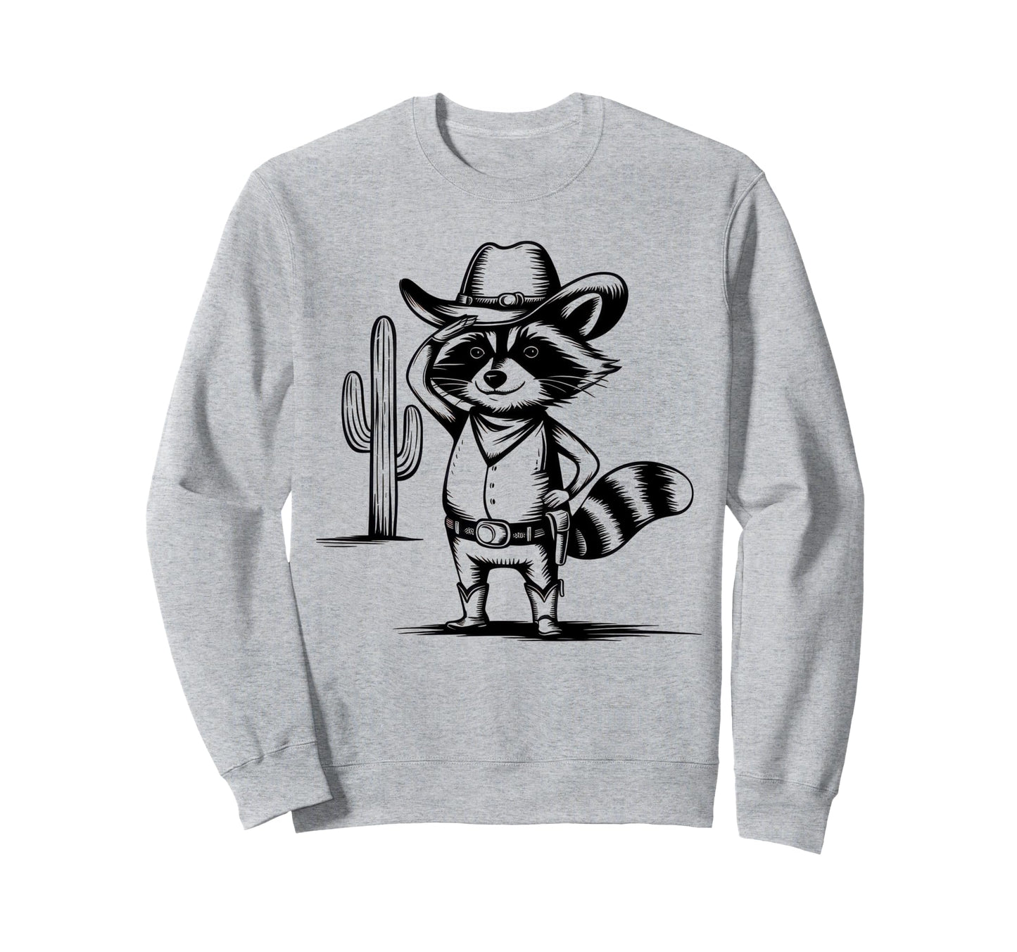Raccoon 90S Country Music Western Sweatshirt - Streetwear Style Unisex - T-Shirt, Sweatshirt, Hoodie