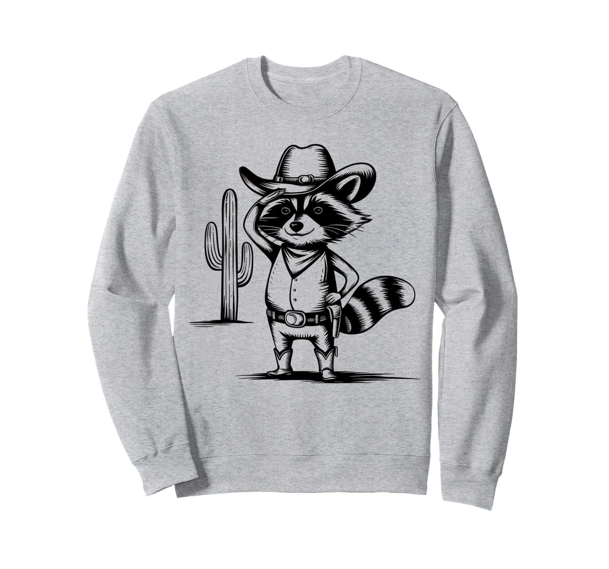 Raccoon 90S Country Music Western Sweatshirt - Streetwear Style Unisex - T-Shirt, Sweatshirt, Hoodie