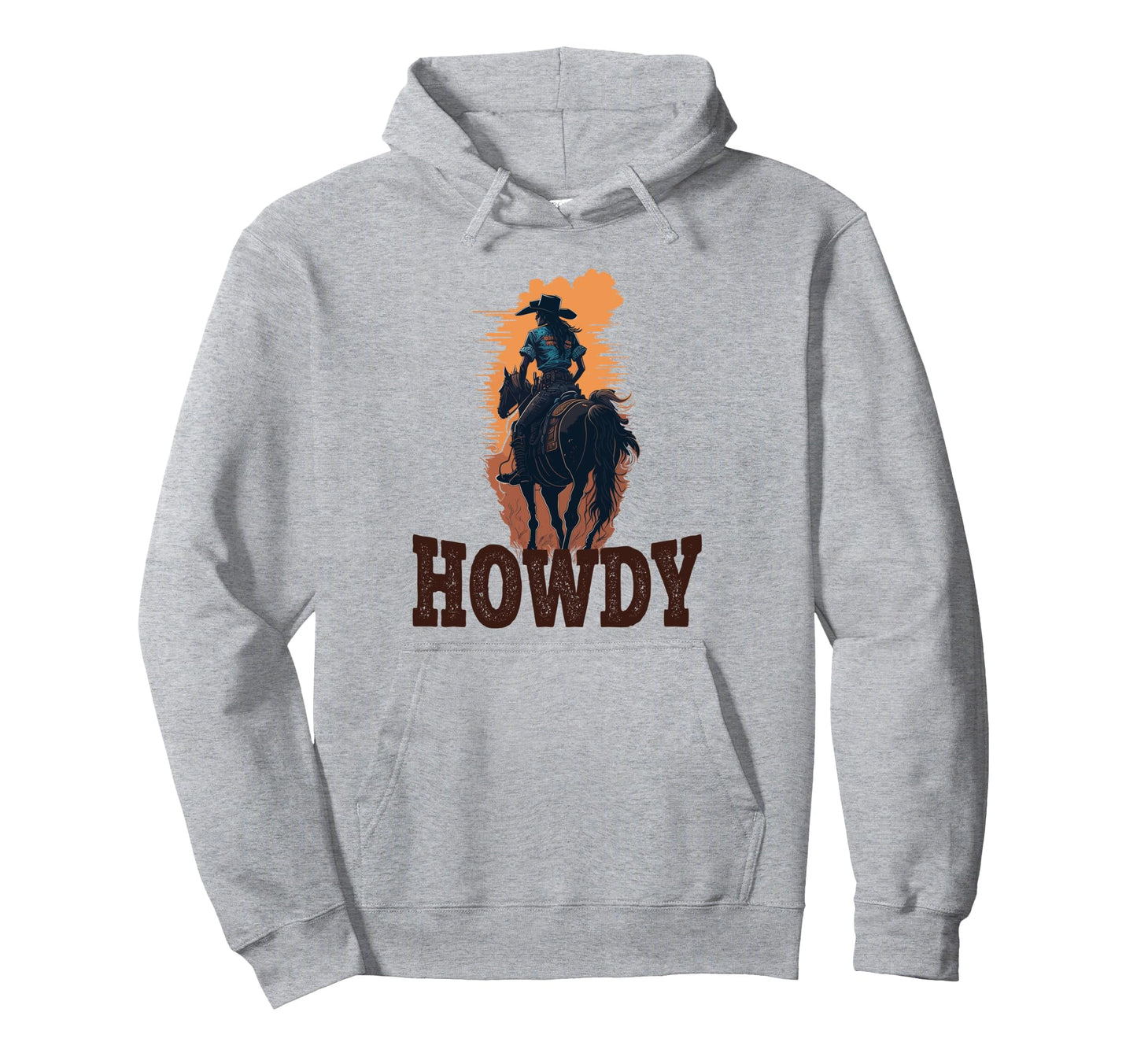 Howdy Cowgirl Western Rodeo Country Hoodie - Aesthetic Graphic Men Women - T-Shirt, Sweatshirt, Hoodie