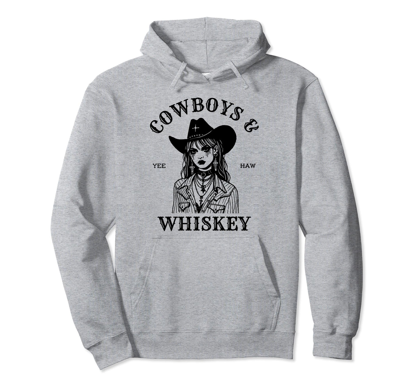 Country Cowboys And Whiskey Rodeo Horse Hoodie - Novelty Apparel Unisex - T-Shirt, Sweatshirt, Hoodie