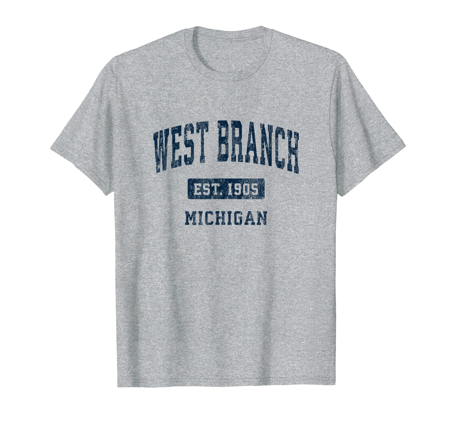 West Branch Michigan Mi Athletic Sports T-Shirt - Graphic Print Unisex - T-Shirt, Sweatshirt, Hoodie