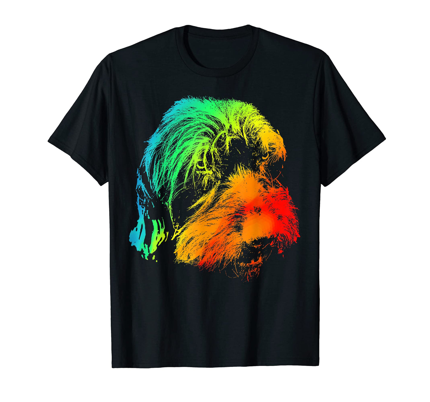 Pudelpointer Colorful Rainbow T-Shirt - Unique Graphic Unisex - T-Shirt, Sweatshirt, Hoodie