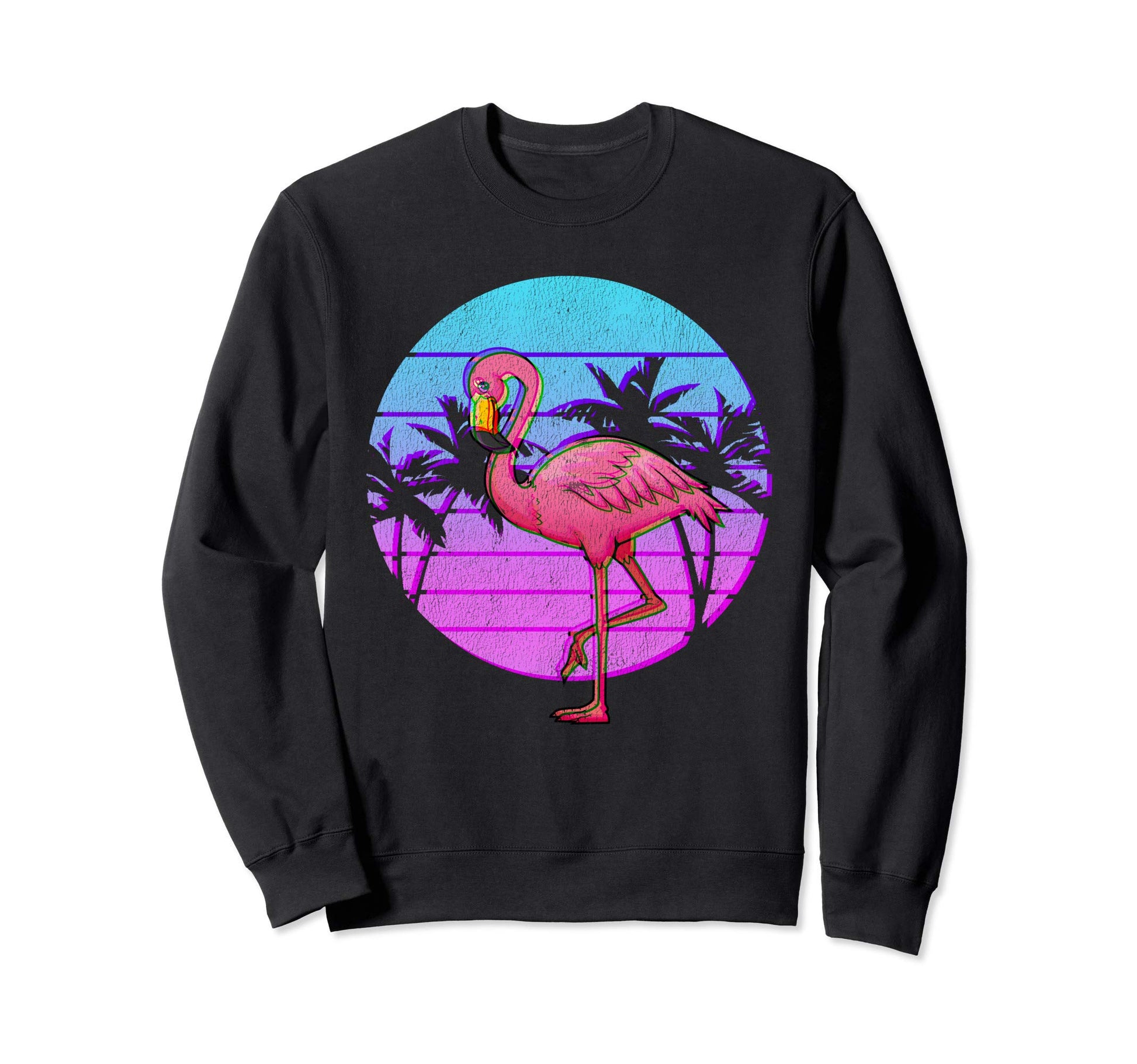 Flamingo Japanese Otaku Grunge Sweatshirt - Casual Everyday Wear Men Women - T-Shirt, Sweatshirt, Hoodie