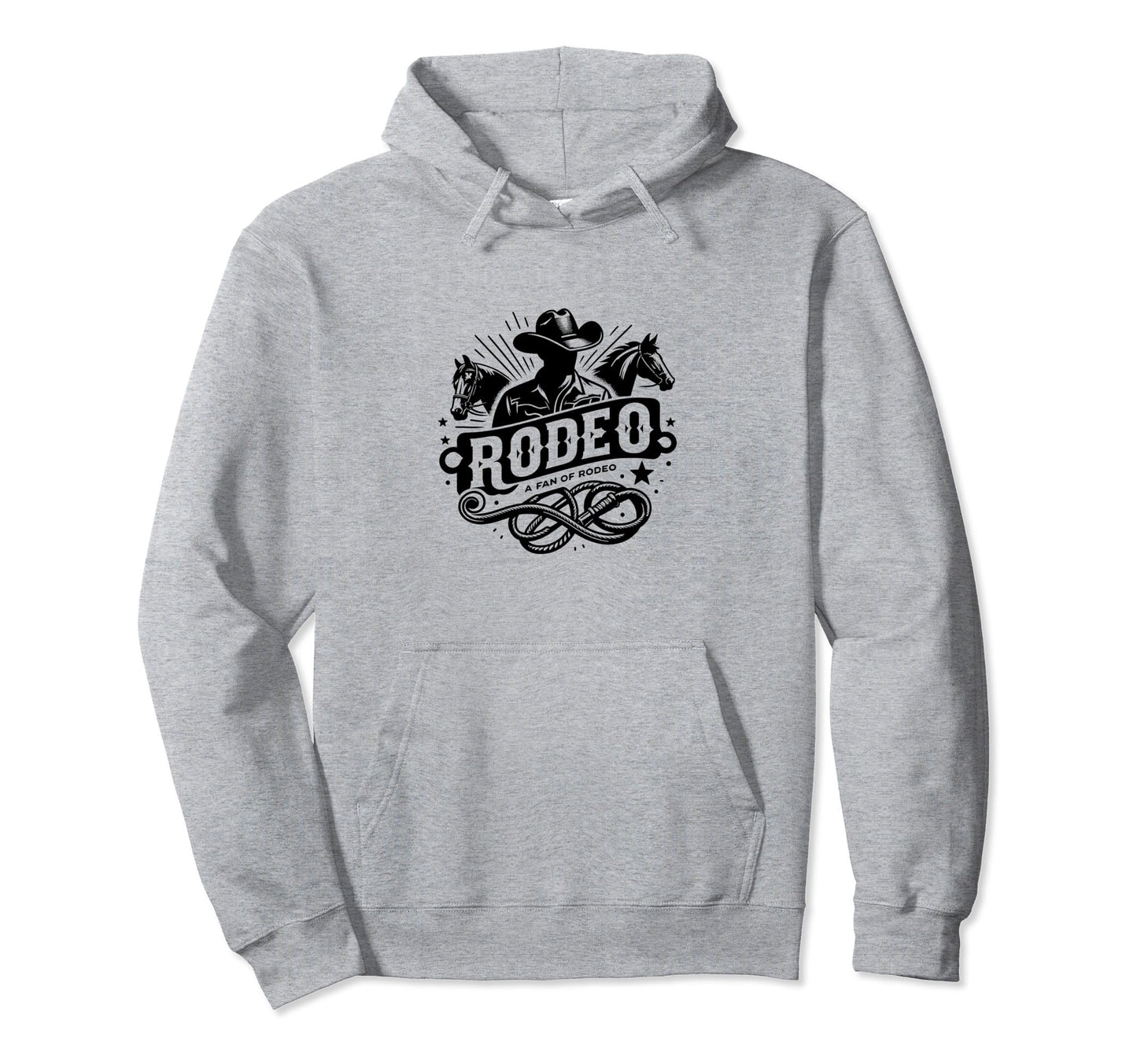 Rodeo Fan Western Lifestyle Cowboy Horse Hoodie - Graphic Print for Adults - T-Shirt, Sweatshirt, Hoodie