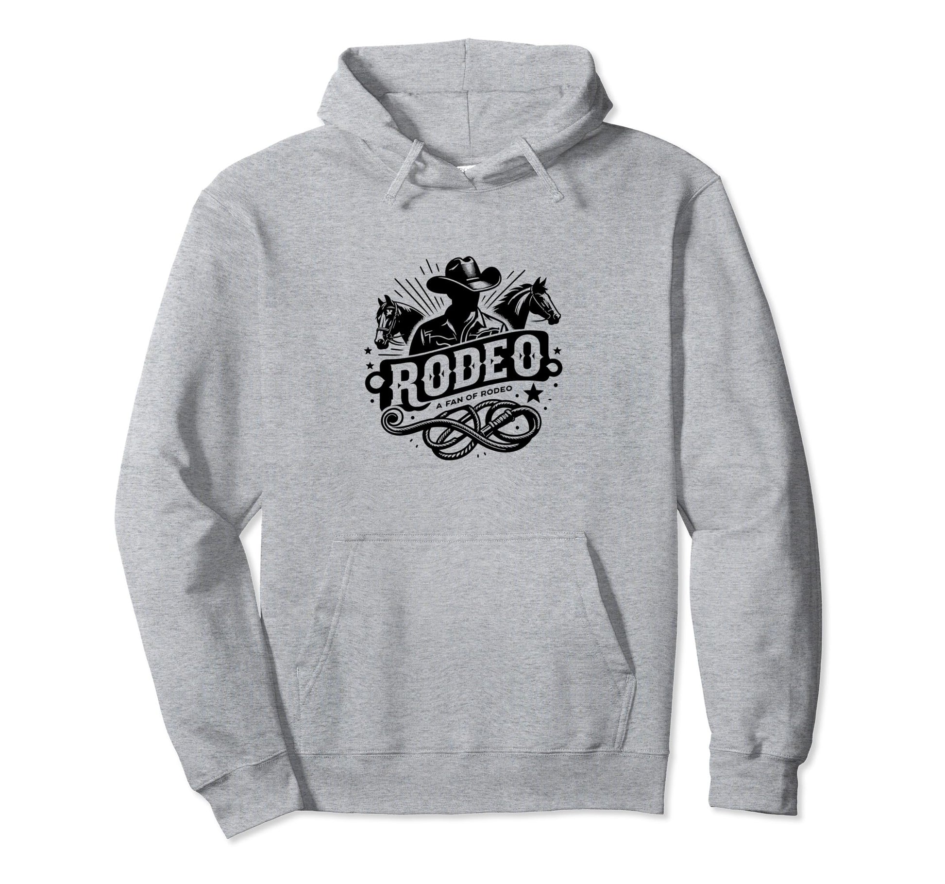 Rodeo Fan Western Lifestyle Cowboy Horse Hoodie - Graphic Print for Adults - T-Shirt, Sweatshirt, Hoodie