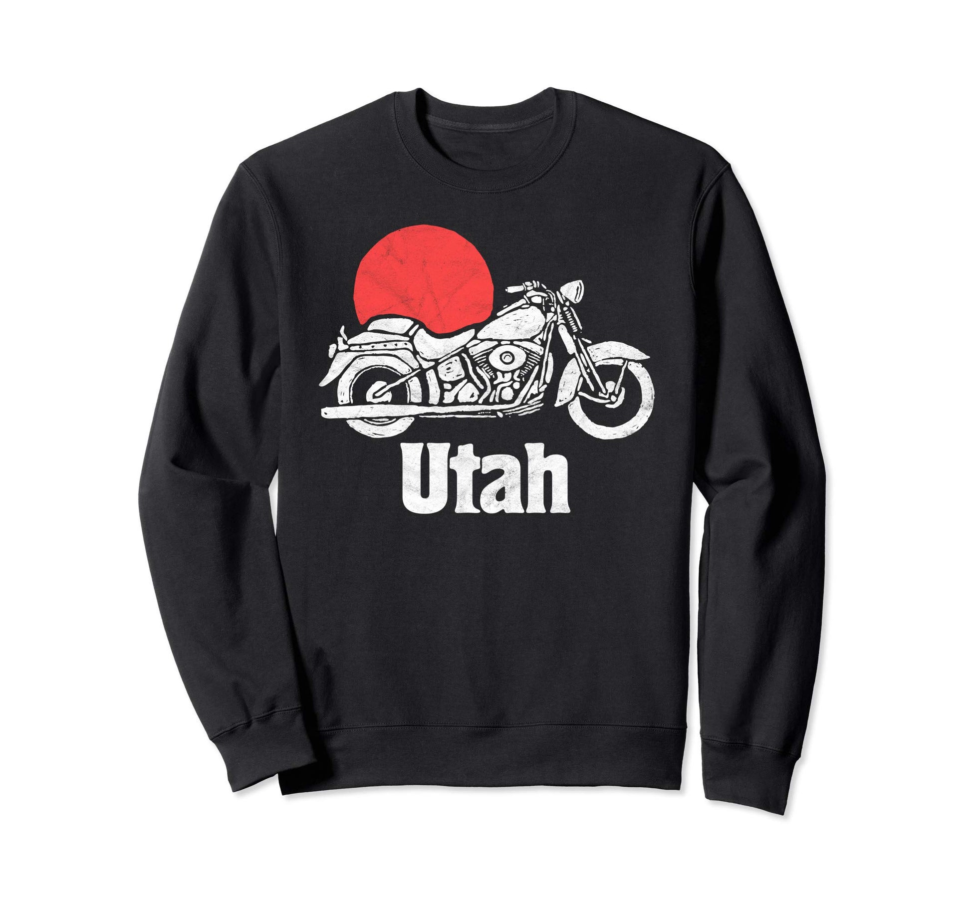 Utah Motorcycle Sun Minimalist Sweatshirt - Streetwear Style Men Women - T-Shirt, Sweatshirt, Hoodie