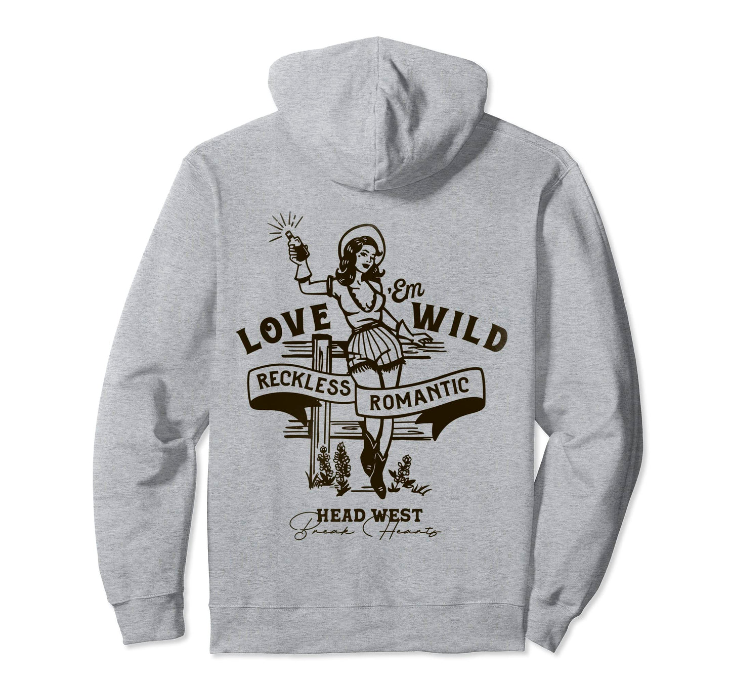 Country Western Cowgirl Rodeo Tees Hoodie - Casual Everyday Wear Men Women - T-Shirt, Sweatshirt, Hoodie