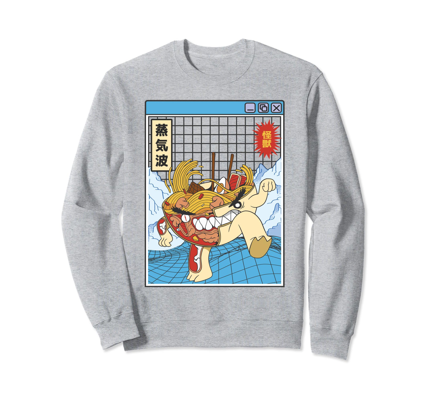 Ramen Noodles X Ray Kawaii Grid Sweatshirt - Custom Art Print Unisex - T-Shirt, Sweatshirt, Hoodie