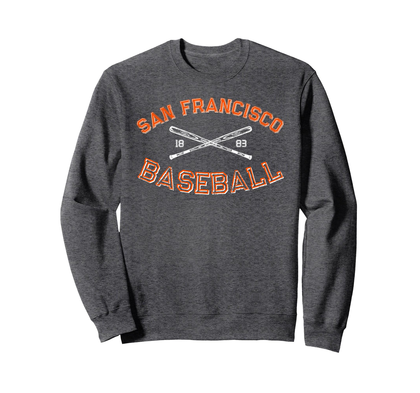 San Francisco California Baseball Fan Sweatshirt - Trendy Graphic Unisex - T-Shirt, Sweatshirt, Hoodie