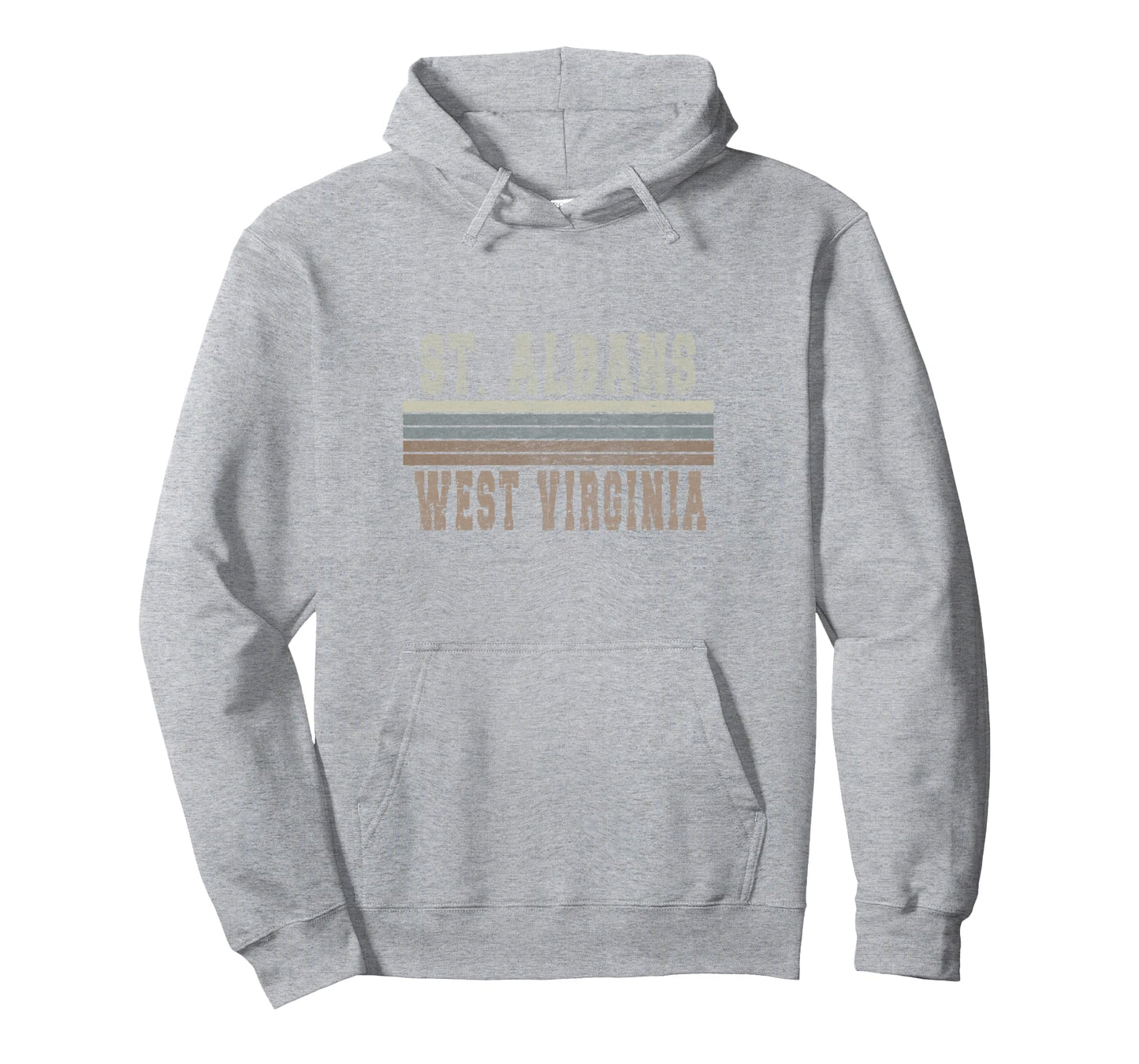 St Albans West Virginia Hoodie - Minimalist Print Men Women - T-Shirt, Sweatshirt, Hoodie
