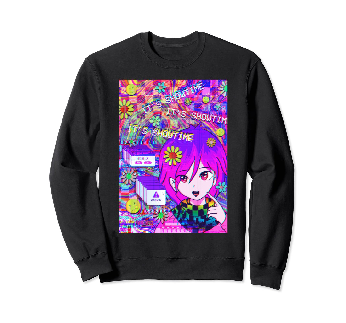 Kidcore Aesthetic Vaporwave Anime Sweatshirt - Custom Art Print Men Women - T-Shirt, Sweatshirt, Hoodie