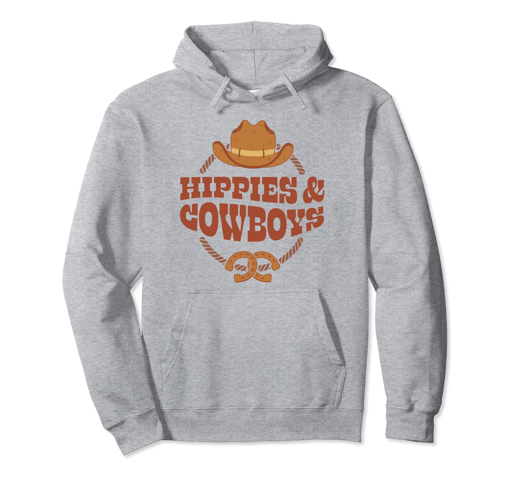 Hippies And Cowboys Cowgirls 70S Western Hoodie - Streetwear Style Unisex - T-Shirt, Sweatshirt, Hoodie