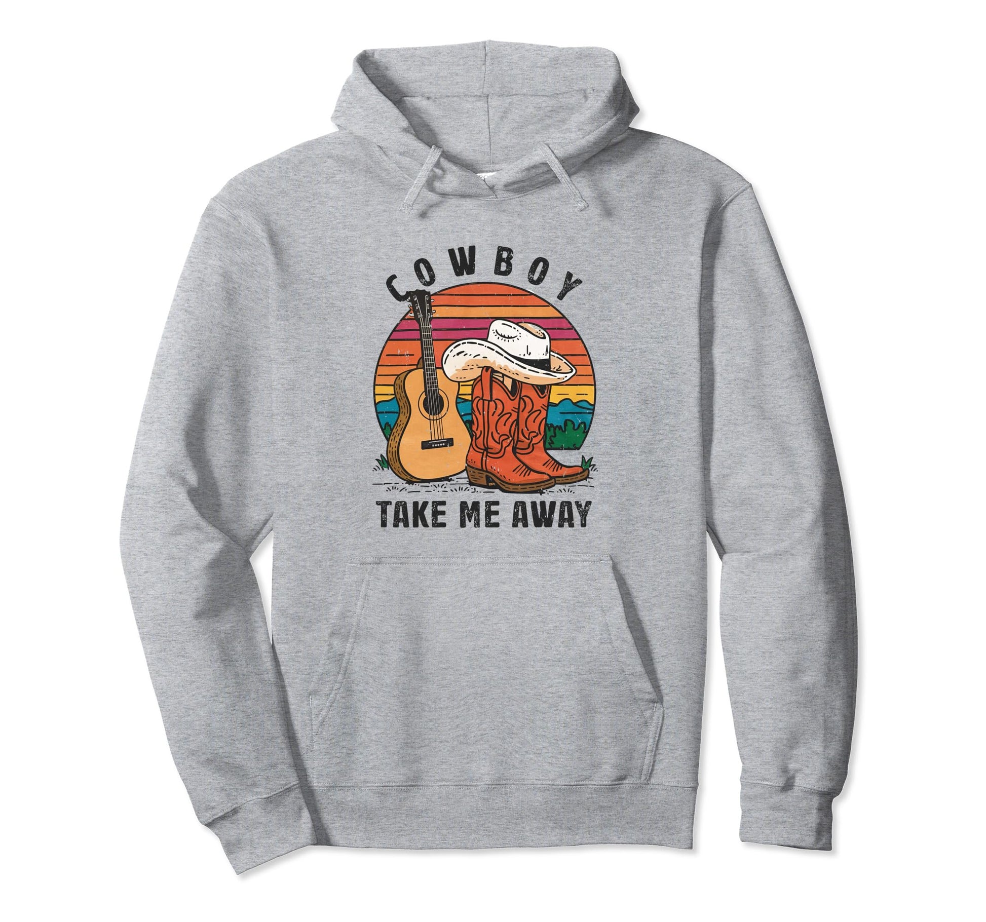 Cowboy Take Me Away Cowgirl Boots Hoodie - Unique Graphic for Adults - T-Shirt, Sweatshirt, Hoodie