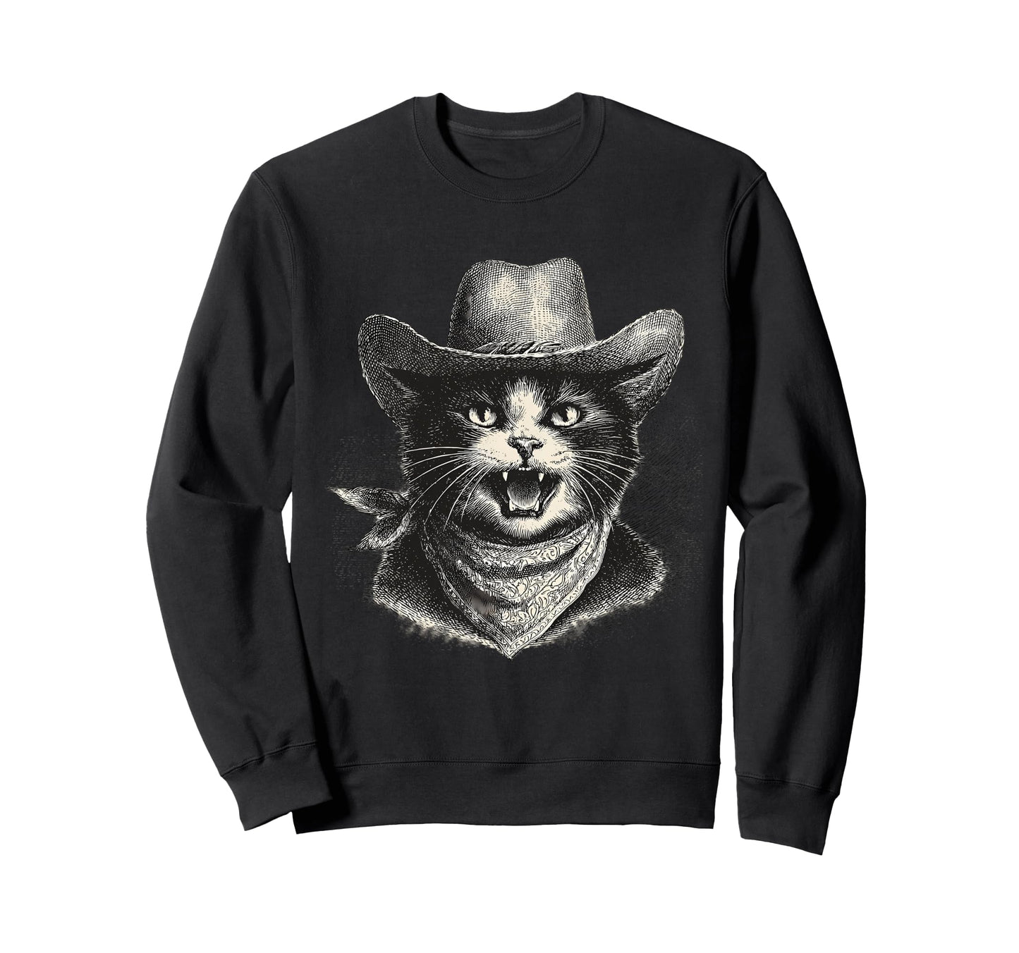 Country Western Cowgirl Funny Sweatshirt - Minimalist Print for Adults - T-Shirt, Sweatshirt, Hoodie