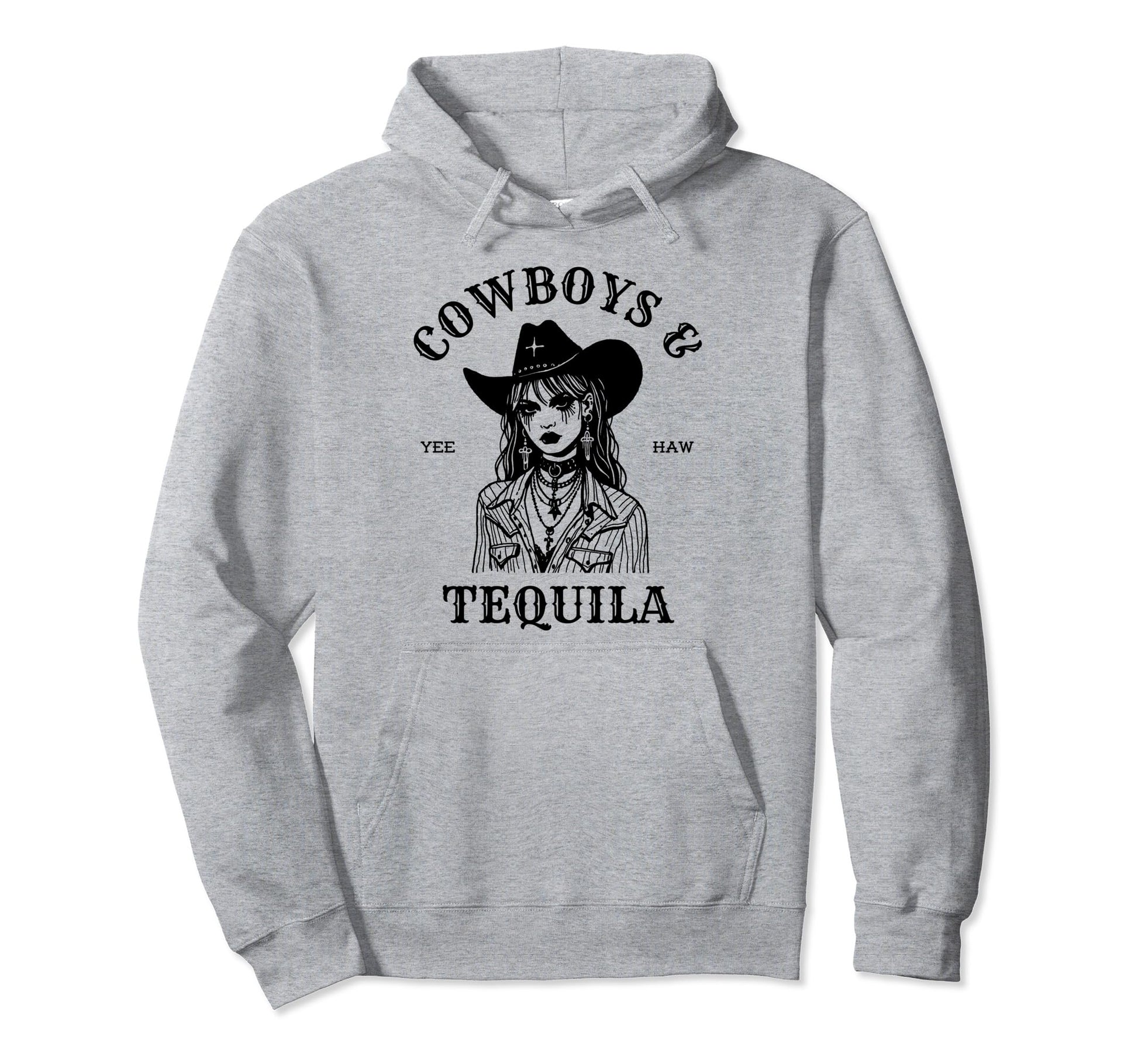 Texas Rodeo Country Cowboys And Tequila Hoodie - Custom Art Print Unisex - T-Shirt, Sweatshirt, Hoodie