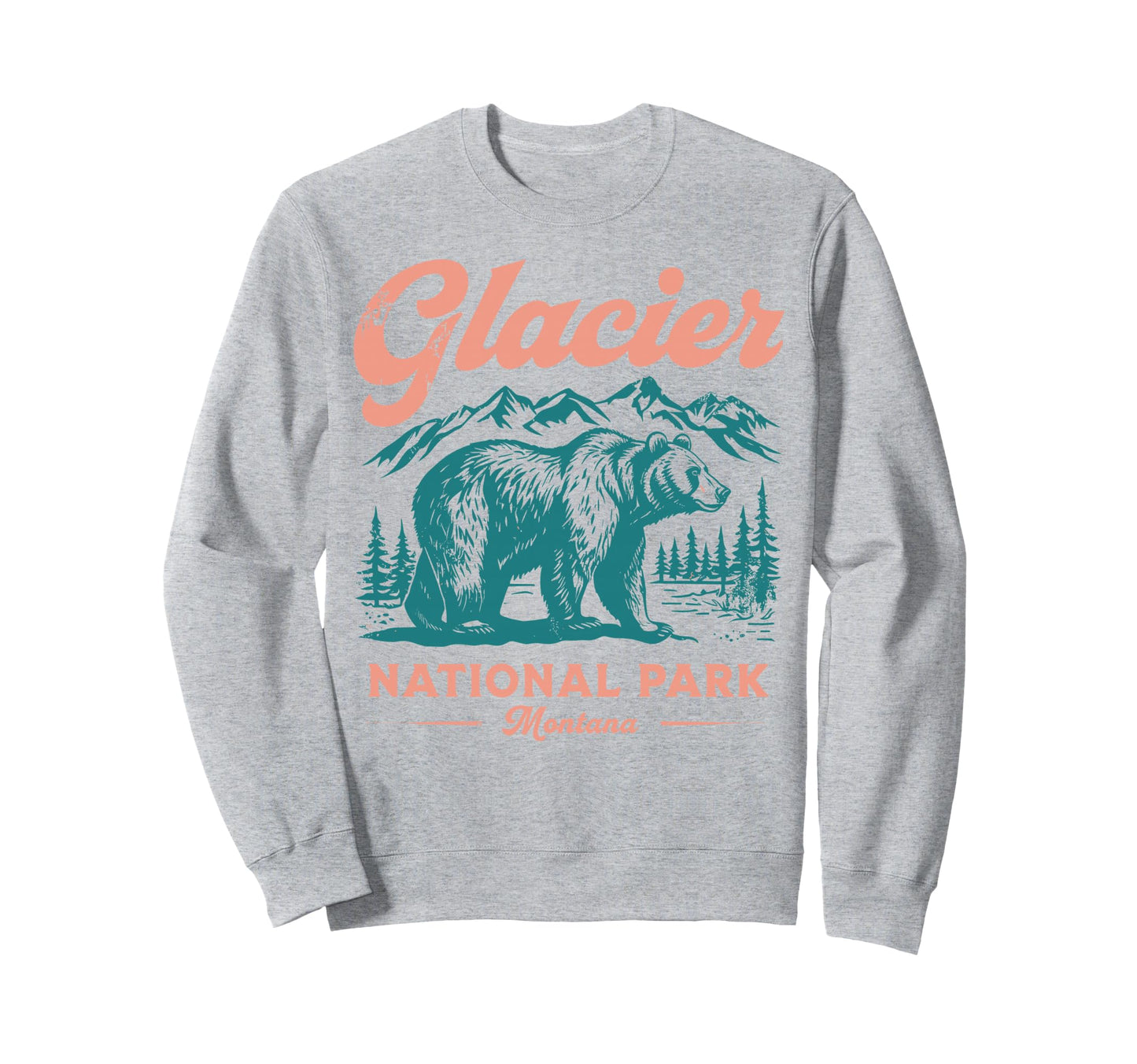 Glacier National Park Montana Usa T-Shirt - Casual Everyday Wear Men Women - T-Shirt, Sweatshirt, Hoodie
