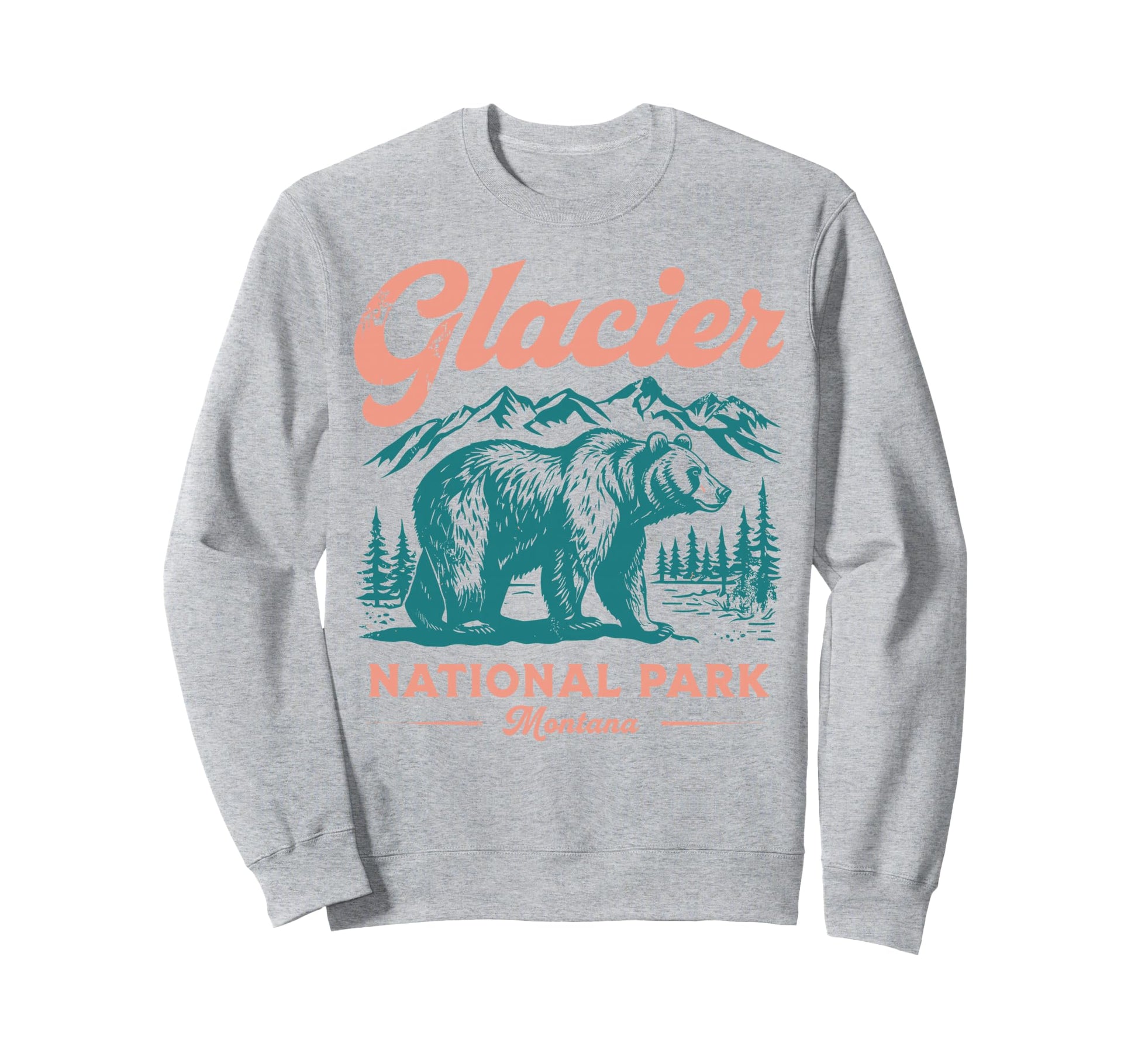 Glacier National Park Montana Usa T-Shirt - Casual Everyday Wear Men Women - T-Shirt, Sweatshirt, Hoodie
