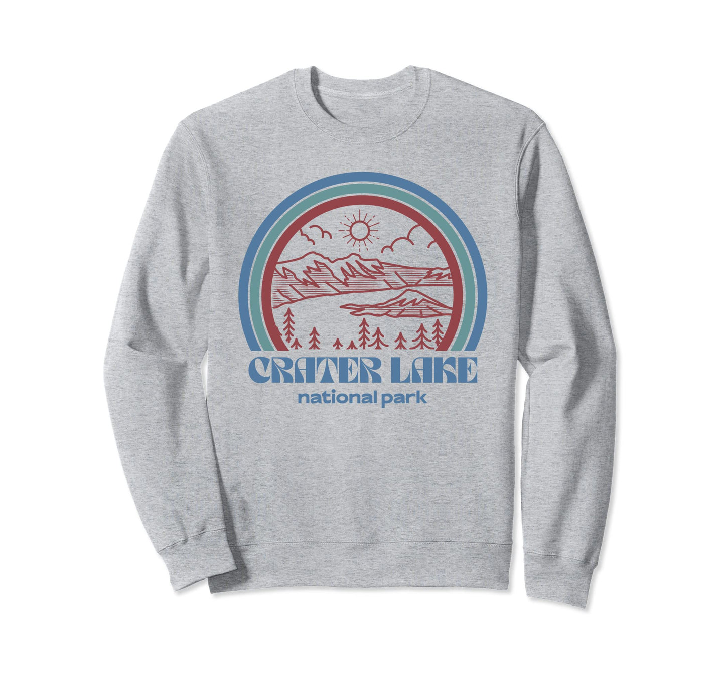 Crater Lake National Park Outdoor Sweatshirt - Unique Graphic Men Women - T-Shirt, Sweatshirt, Hoodie