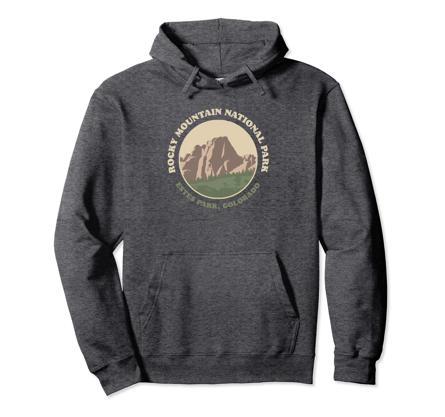 Rocky Mountain National Park Badge Hoodie - Aesthetic Graphic for Adults - T-Shirt, Sweatshirt, Hoodie