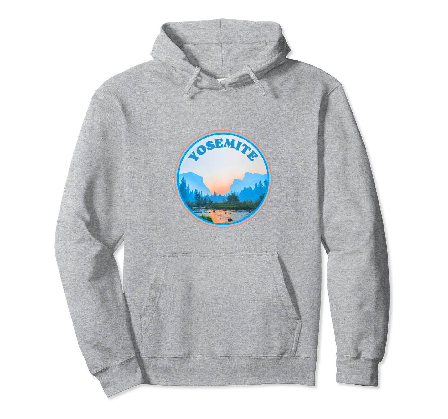 Yosemite Valley National Park Photo Pastel Hoodie - Graphic Print Unisex - T-Shirt, Sweatshirt, Hoodie