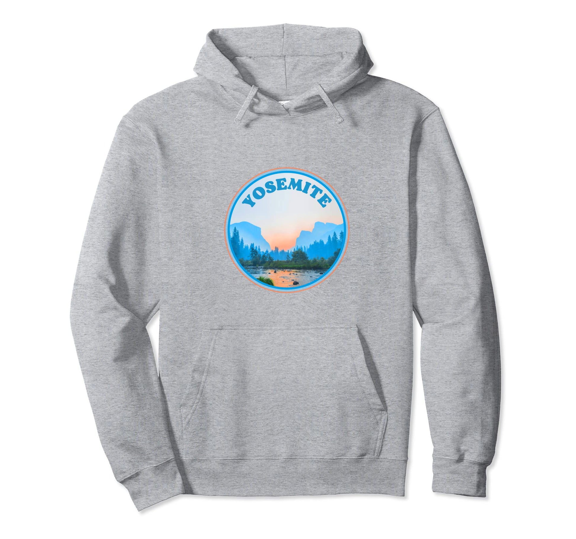 Yosemite Valley National Park Photo Pastel Hoodie - Graphic Print Unisex - T-Shirt, Sweatshirt, Hoodie
