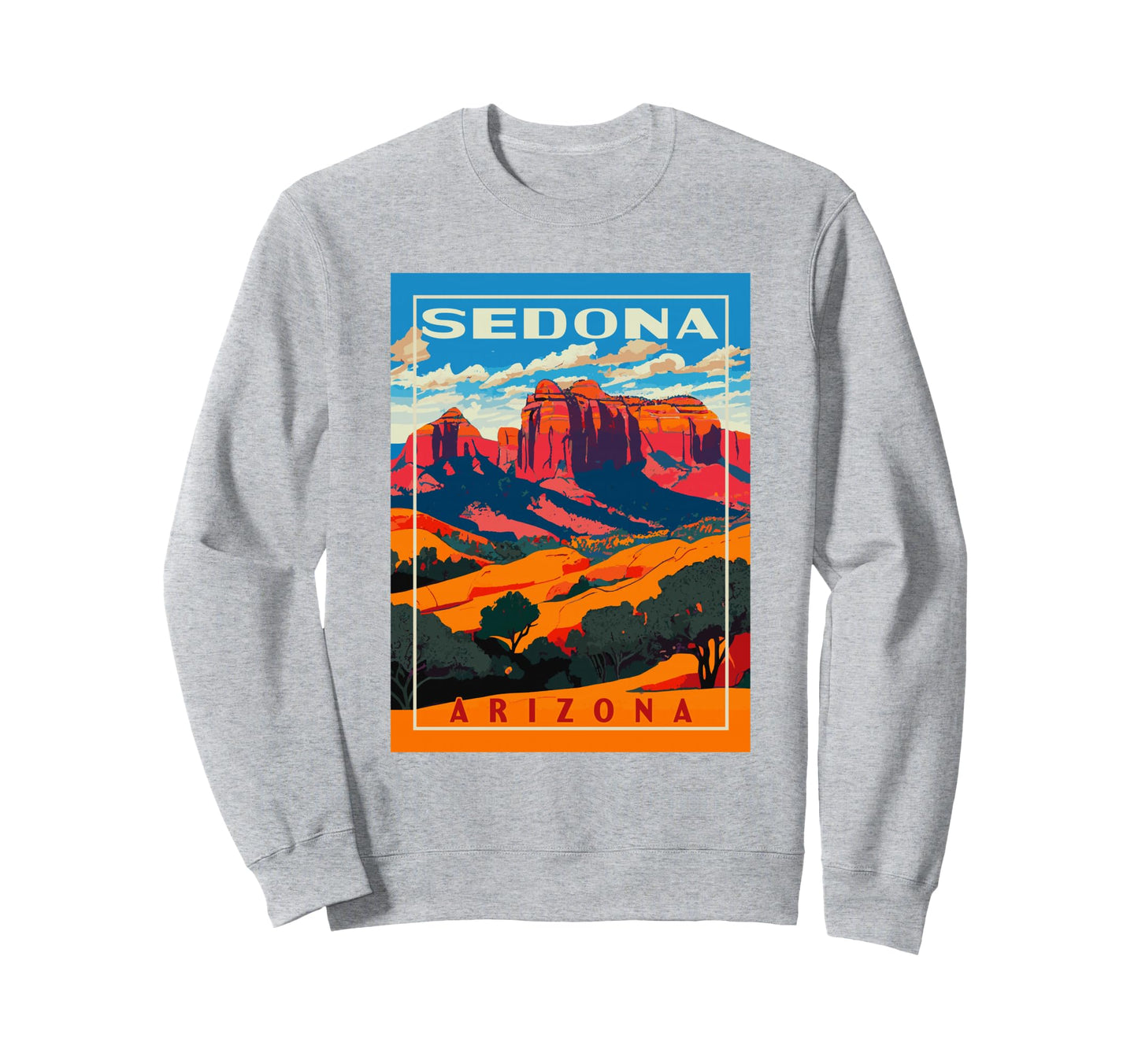 Sedona Arizona Wpa National Park Sweatshirt - Aesthetic Graphic Men Women - T-Shirt, Sweatshirt, Hoodie