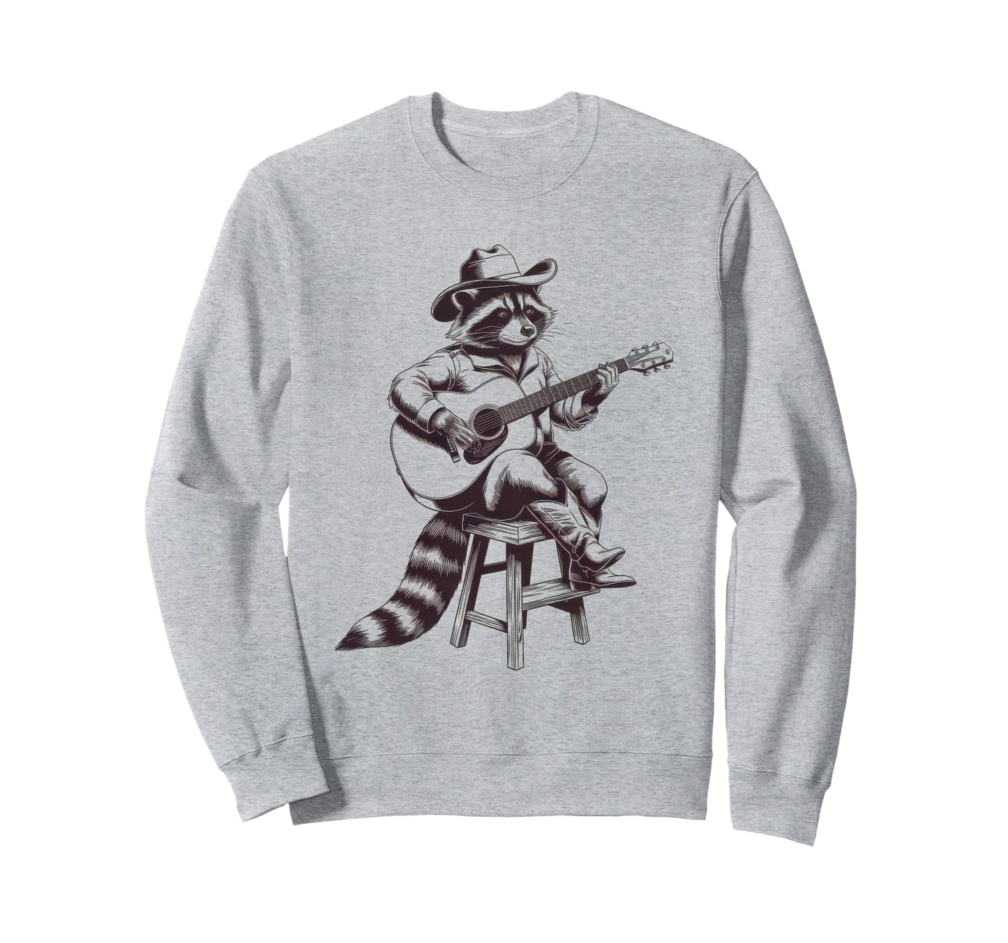 Raccoon 90S Country Music Western Sweatshirt - Unique Graphic Men Women - T-Shirt, Sweatshirt, Hoodie