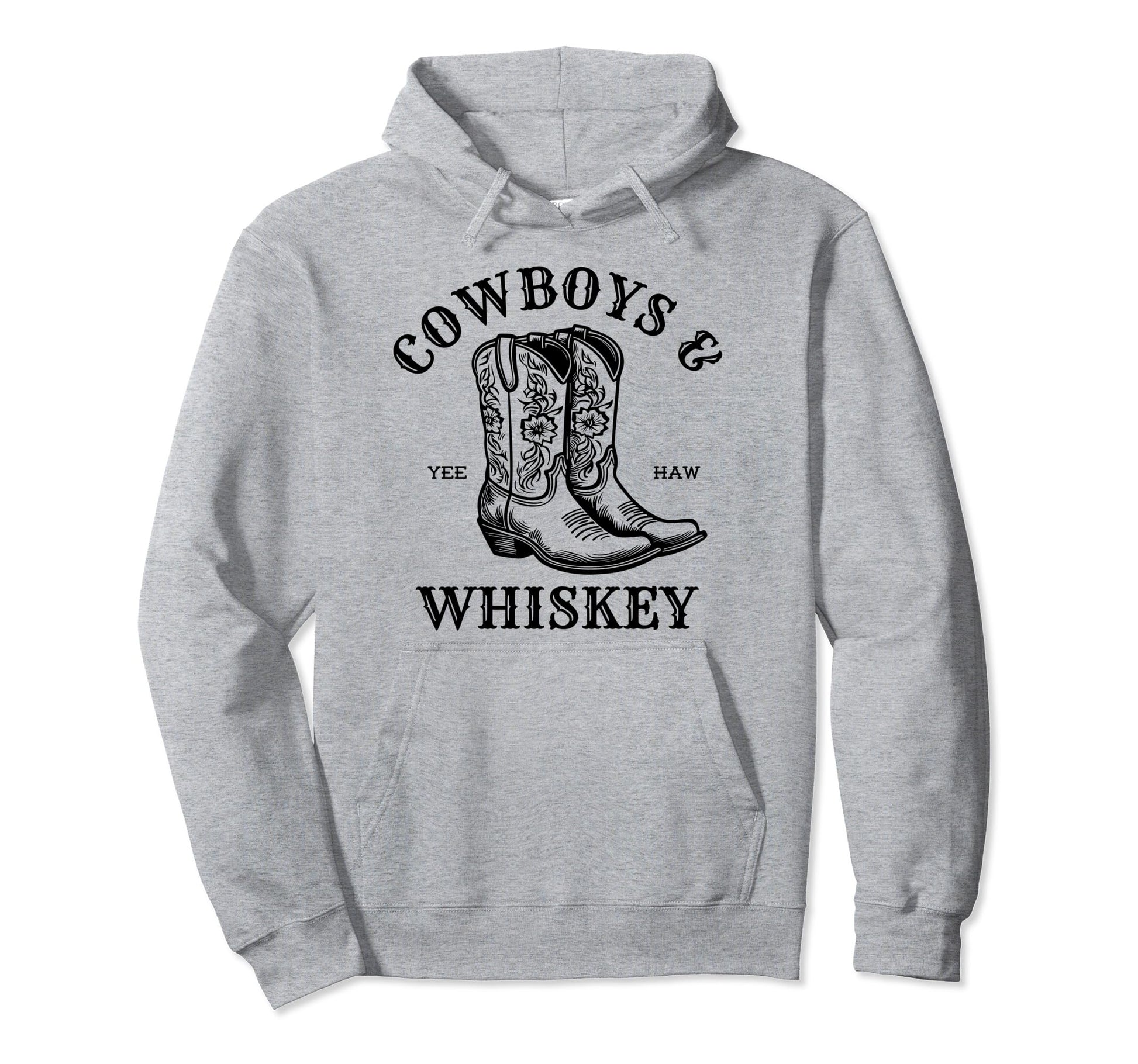 Linedance Cowboys And Whiskey Rodeo Hoodie - Novelty Apparel for Adults - T-Shirt, Sweatshirt, Hoodie