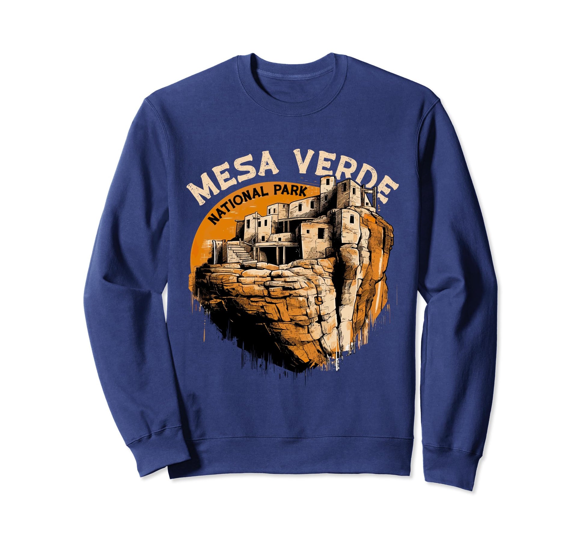 Mesa Verde Us National Park Sweatshirt - Fun Novelty Design for Adults - T-Shirt, Sweatshirt, Hoodie