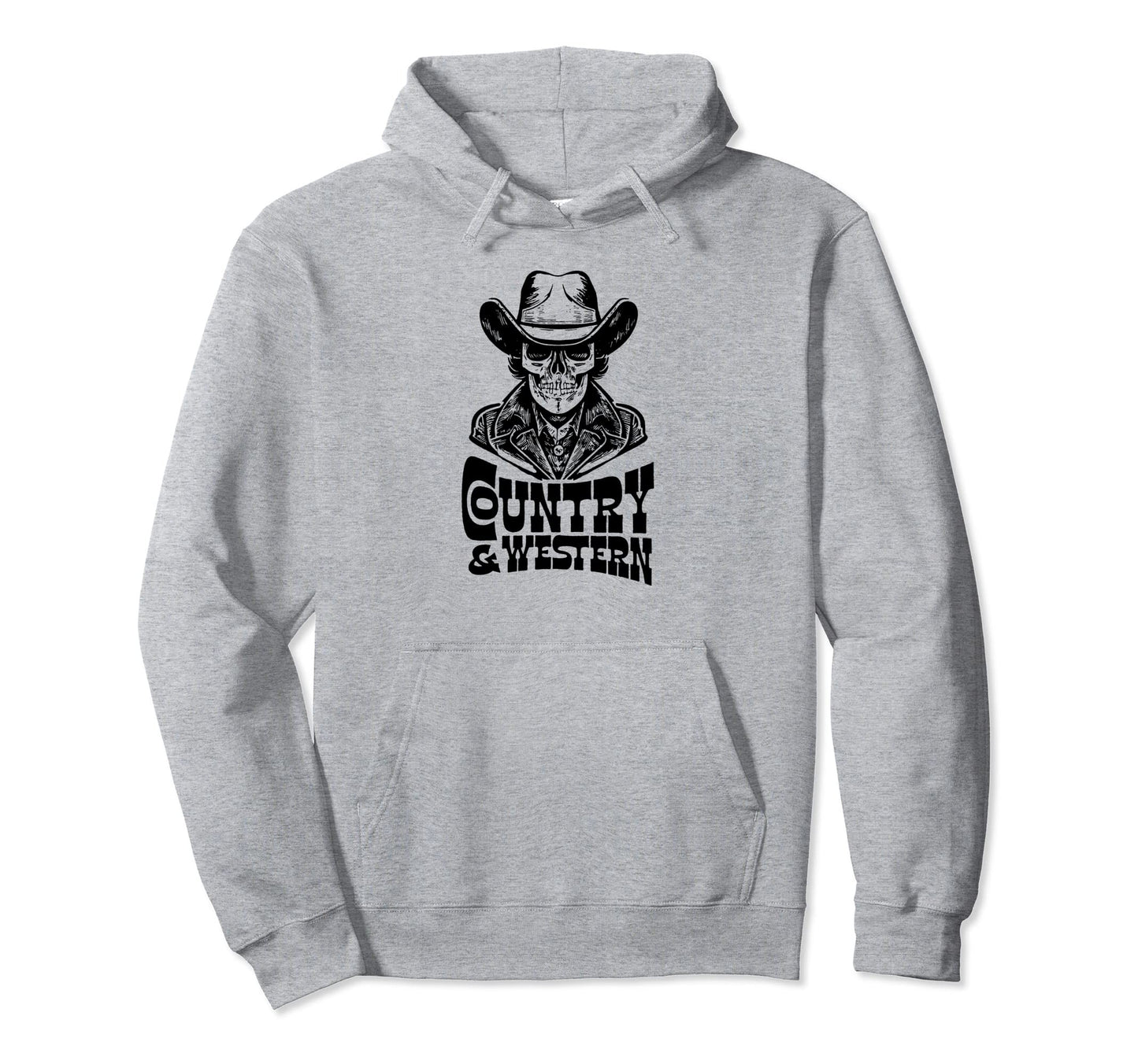 Country Music Country Western Skull Hoodie - Aesthetic Graphic Unisex - T-Shirt, Sweatshirt, Hoodie