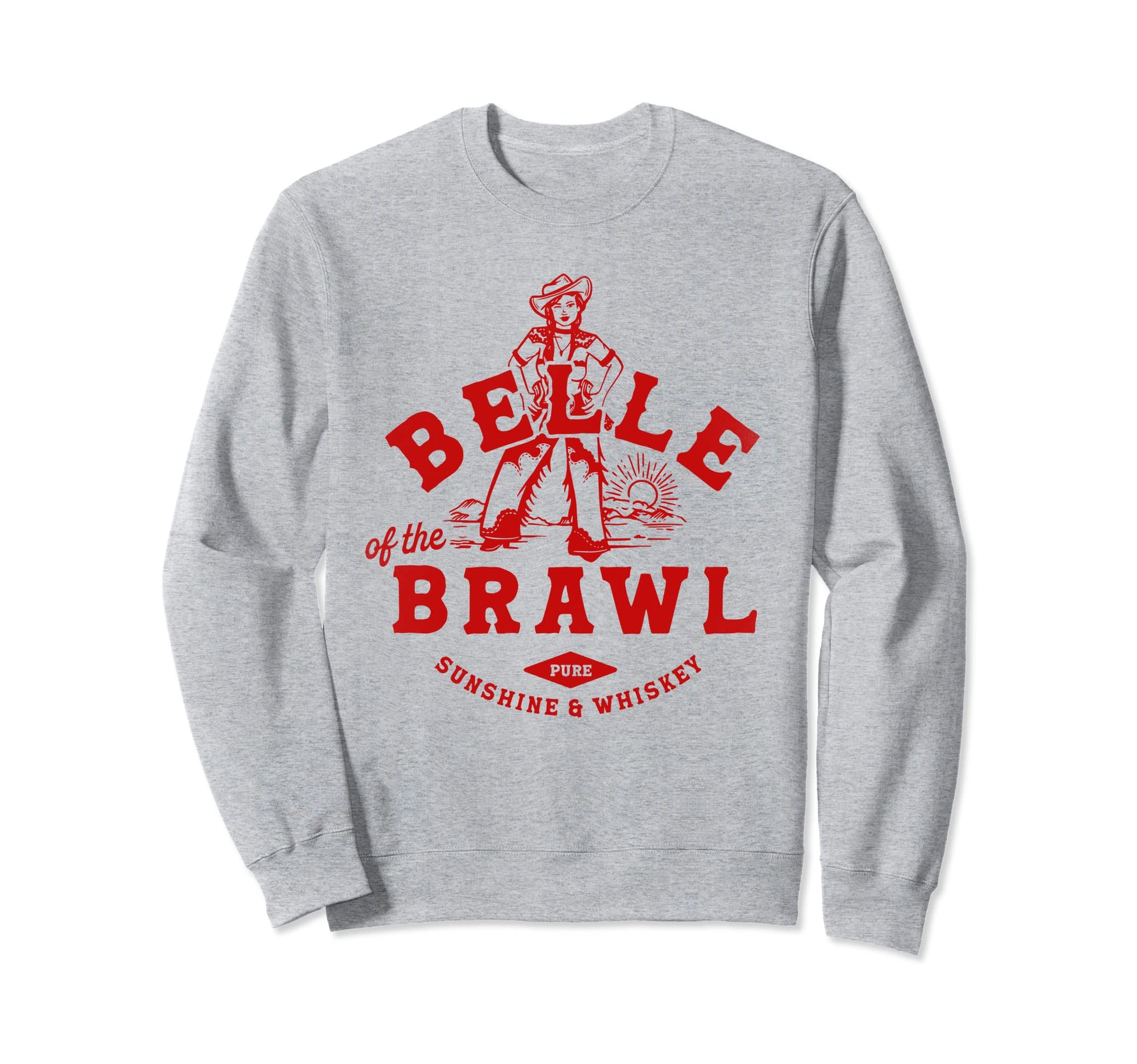 Belle Brawl Cowboy Bandit Sweatshirt - Casual Everyday Wear Men Women - T-Shirt, Sweatshirt, Hoodie