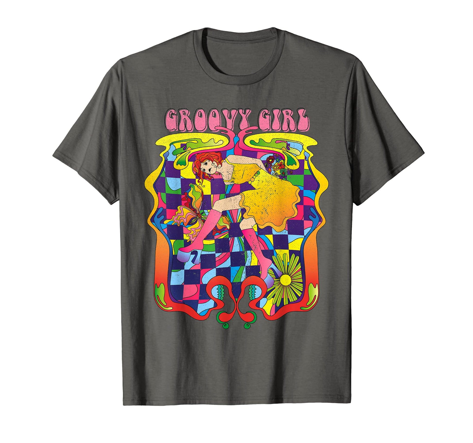 Groovy Rainbow Peace Sign Hippie T-Shirt - Novelty Apparel for Adults - T-Shirt, Sweatshirt, Hoodie