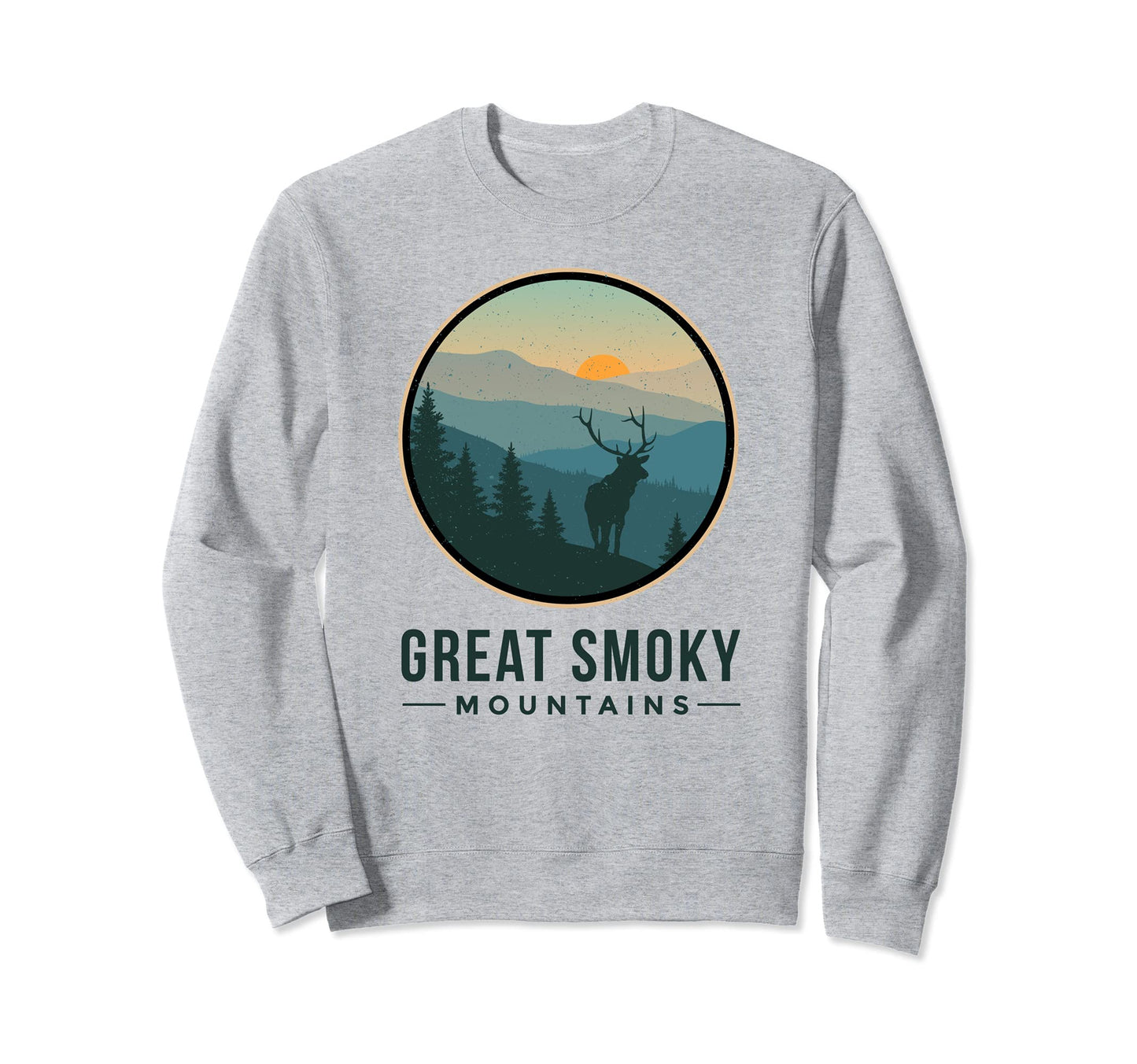 Great Smoky Mountains National Park Deer Sweatshirt - Trendy Graphic Unisex - T-Shirt, Sweatshirt, Hoodie