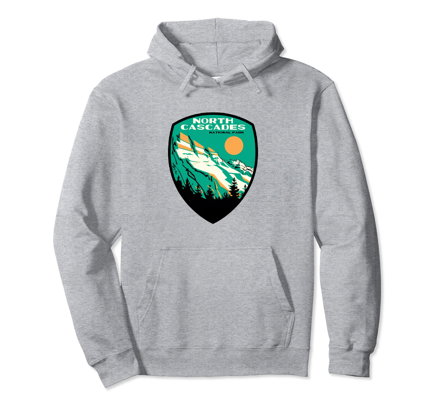 North Cascades National Park Wpa Hoodie - Novelty Apparel for Adults - T-Shirt, Sweatshirt, Hoodie